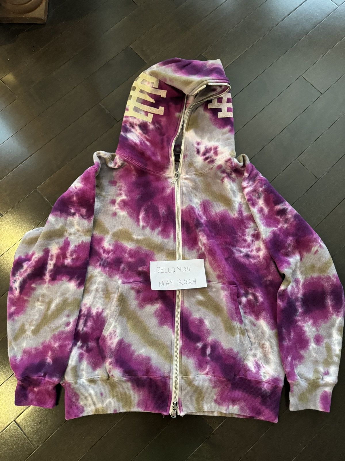 Eric Emanuel Eric Emanuel Purple Tie Dye Hoodie size Large Size US L / EU 52-54 / 3 - 1 Thumbnail