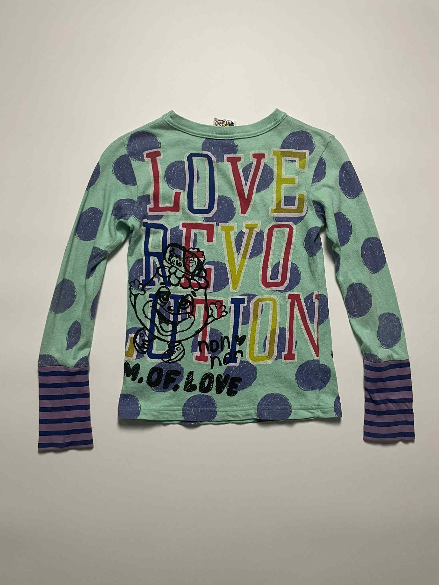 Vintage Vintage Grand Slam Love Revolution Long Sleeve Art Shirt Size XXS / US 00 / IT 34 - 2 Thumbnail