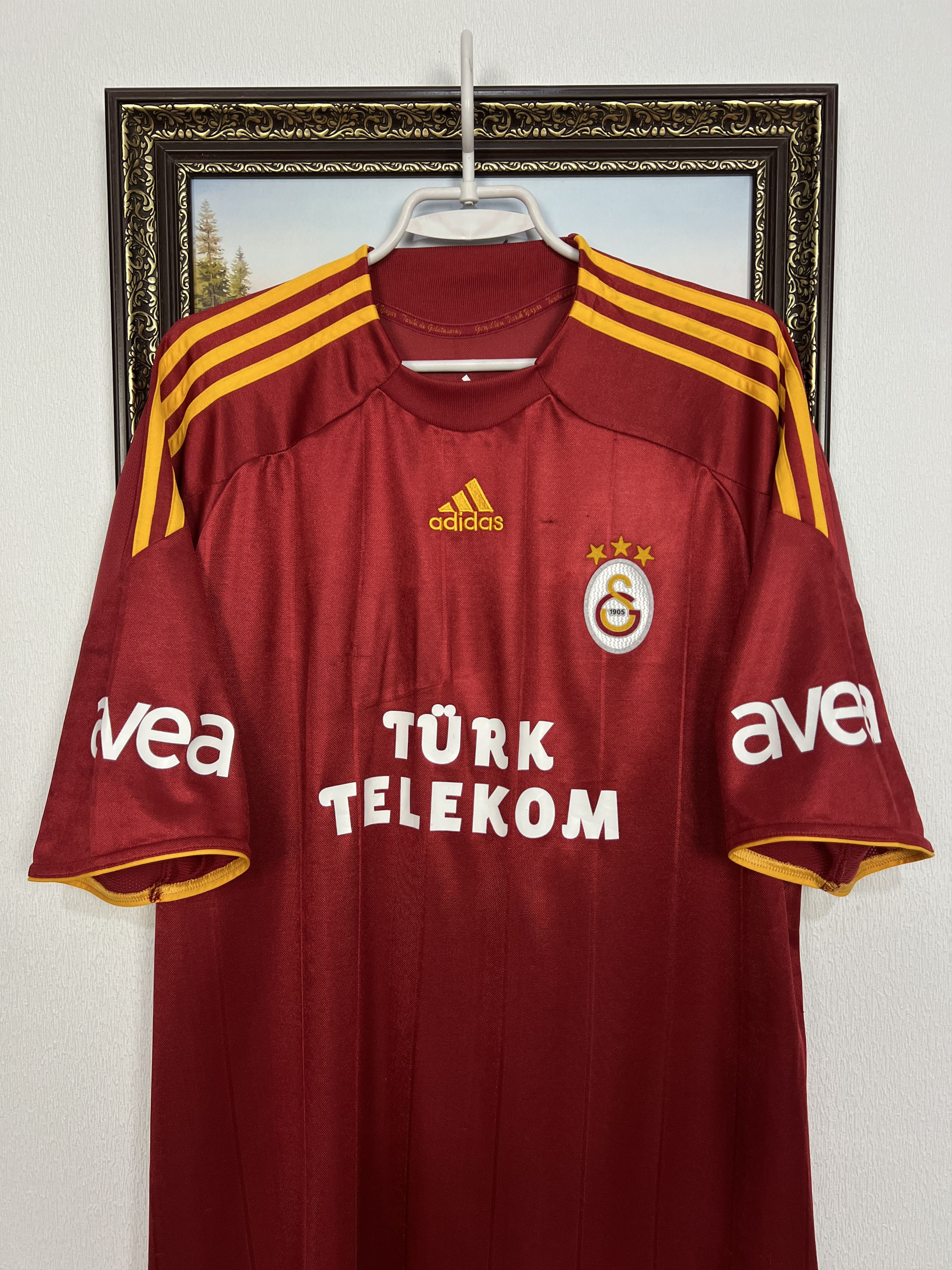 Adidas Galatasaray Home football shirt 2009 Soccer Jersey Trikot Size US XL / EU 56 / 4 - 2 Thumbnail