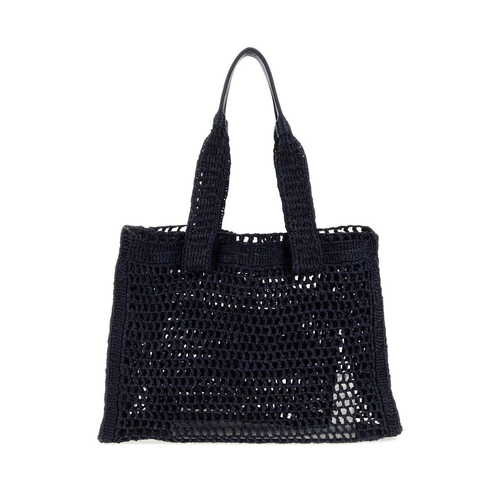 Chloe CHLOE Summer Banana East West Navy Raffia Tote Bag New & Aut Size ONE SIZE - 3 Thumbnail
