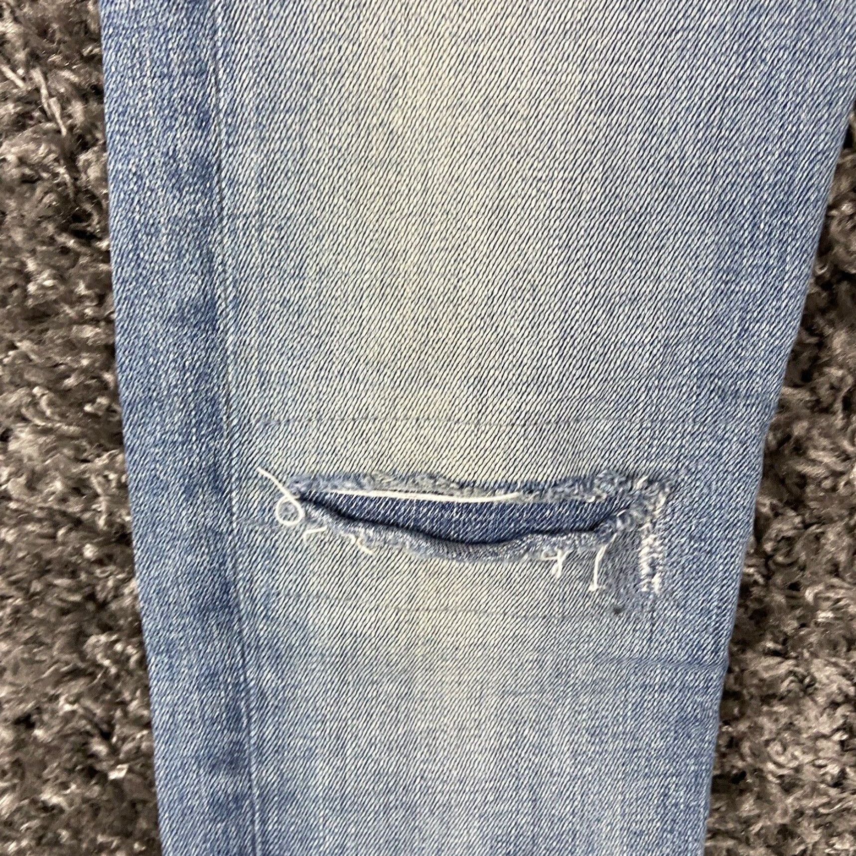 Rag & Bone Rag & Bone Skinny Jean Blue Womens 26 Distressed Size 26" / US 2 / IT 38 - 3 Thumbnail