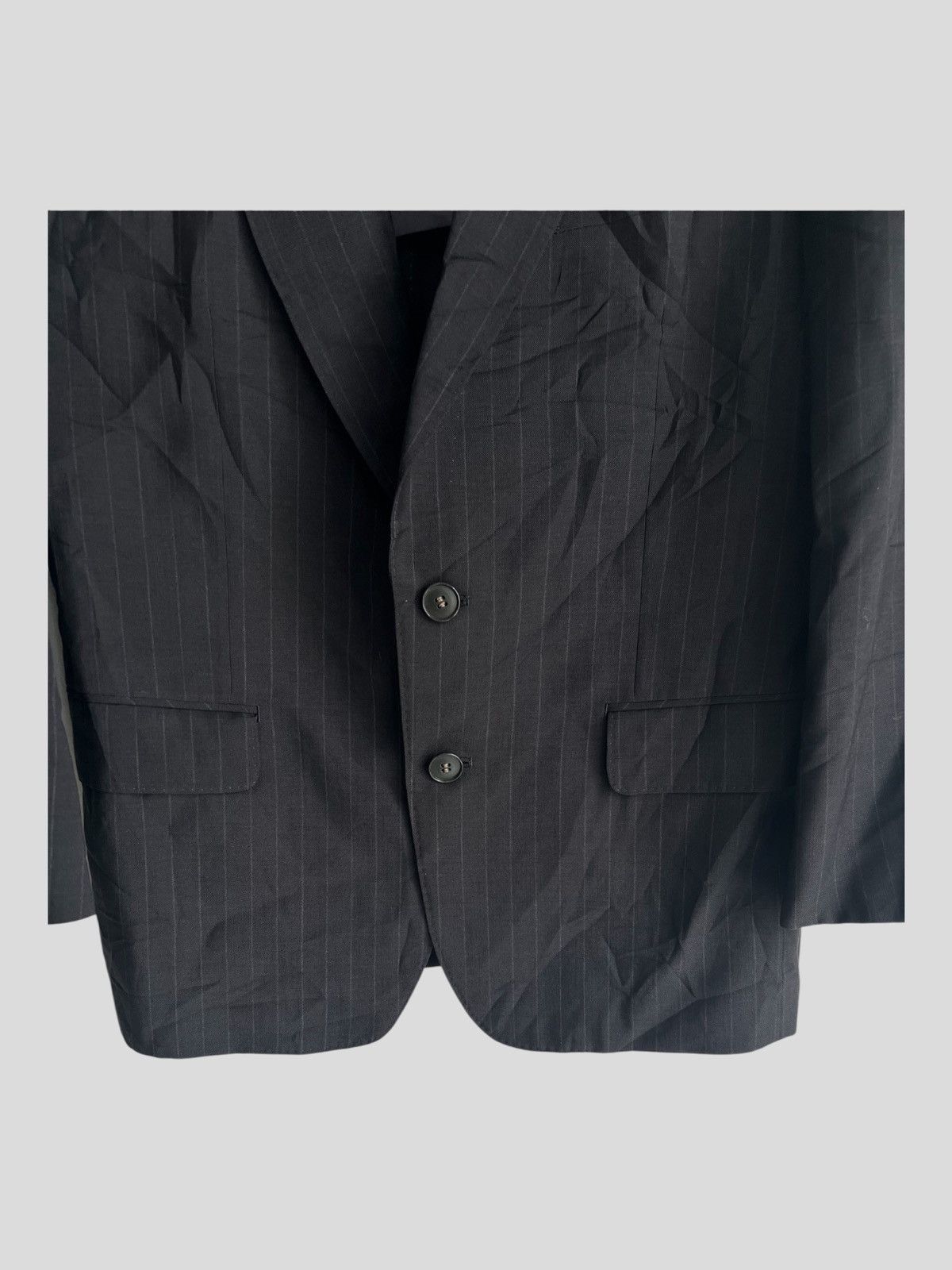 Yves Saint Laurent 1990s Yves Saint Lauren Pinstripe Black Casual/Formal Blazer Size US M / EU 48-50 / 2 - 4 Thumbnail