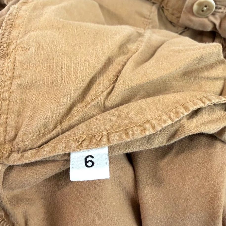Nili Lotan Nili Lotan Montauk Cropped Hem Pants Brown Women 6 Straight Leg Pockets USA Designer Size 28" / US 6 / IT 42 - 3 Thumbnail