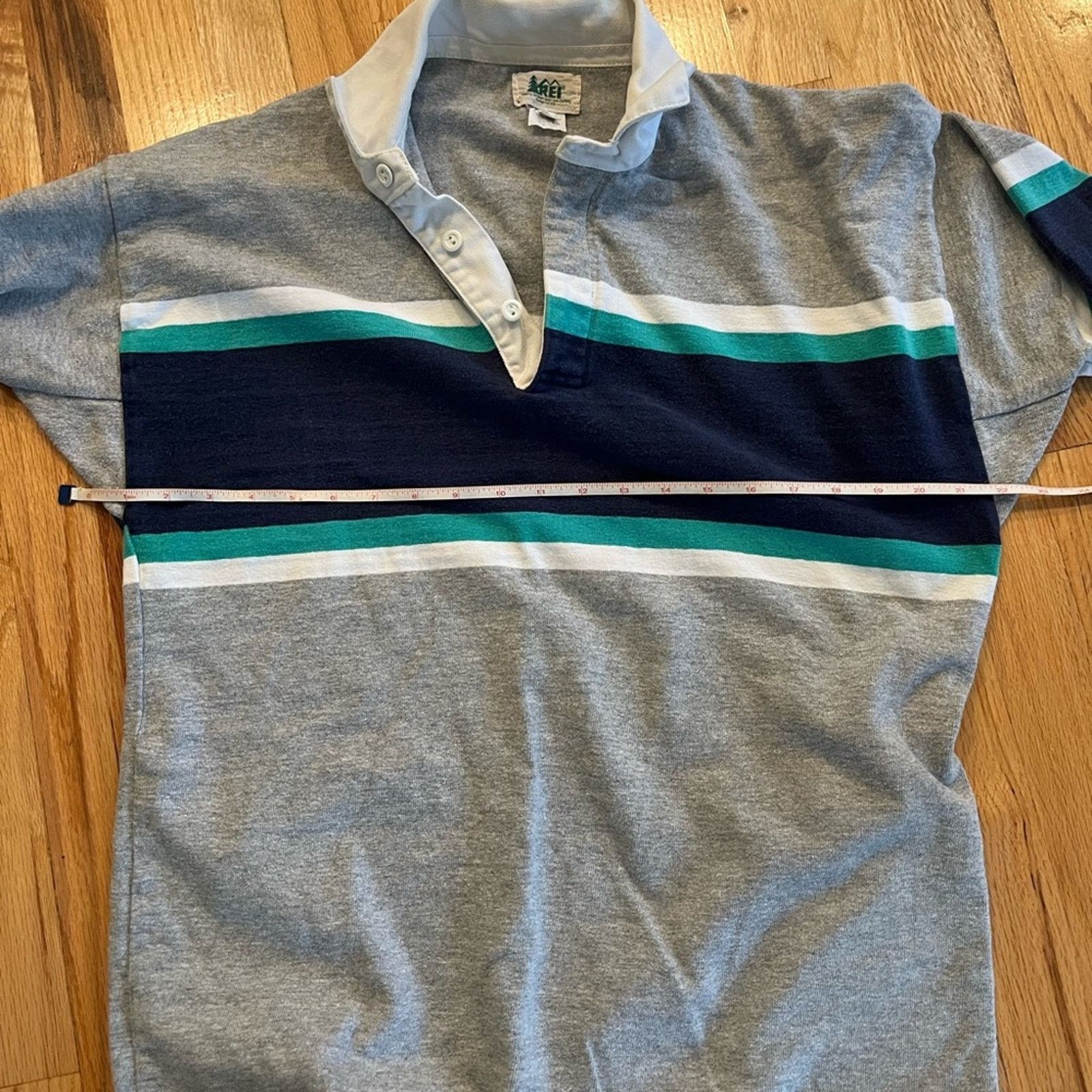 Rei Vintage 90’s REI Men’s Rugby Long Sleeve Shirt Size US L / EU 52-54 / 3 - 9 Thumbnail