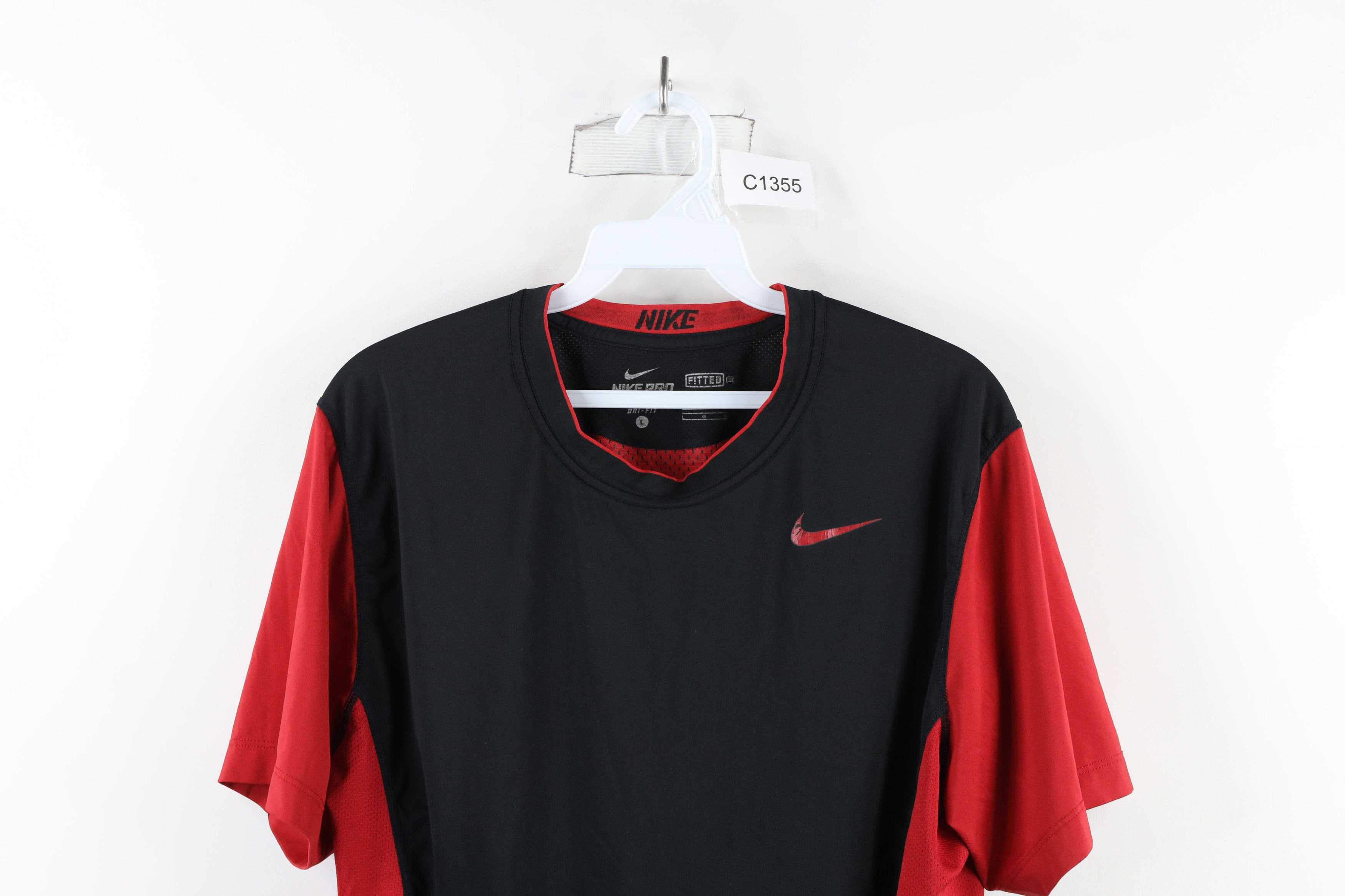 Nike × Vintage Nike Pro Combat Compression Short Sleeve Training T-Shirt Size US L / EU 52-54 / 3 - 2 Thumbnail
