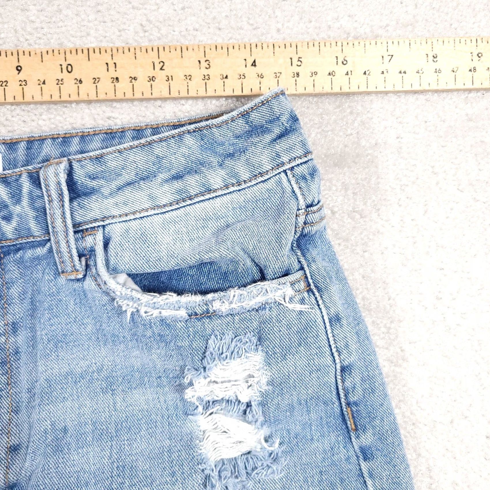 Denime Vervet Jeans Ankle Skinny Fit Women's Size 29 Distressed Denim Destroyed Modern Hipster Size 29" - 7 Thumbnail