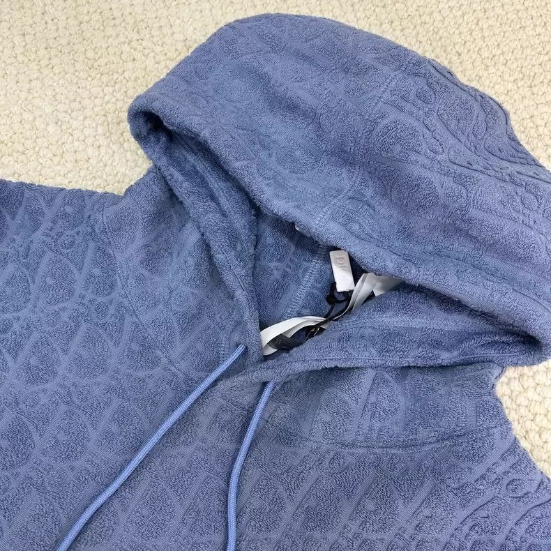 Dior Dior Haze blue towel hoodie sweatshirt Size US XXL / EU 58 / 5 - 2 Thumbnail
