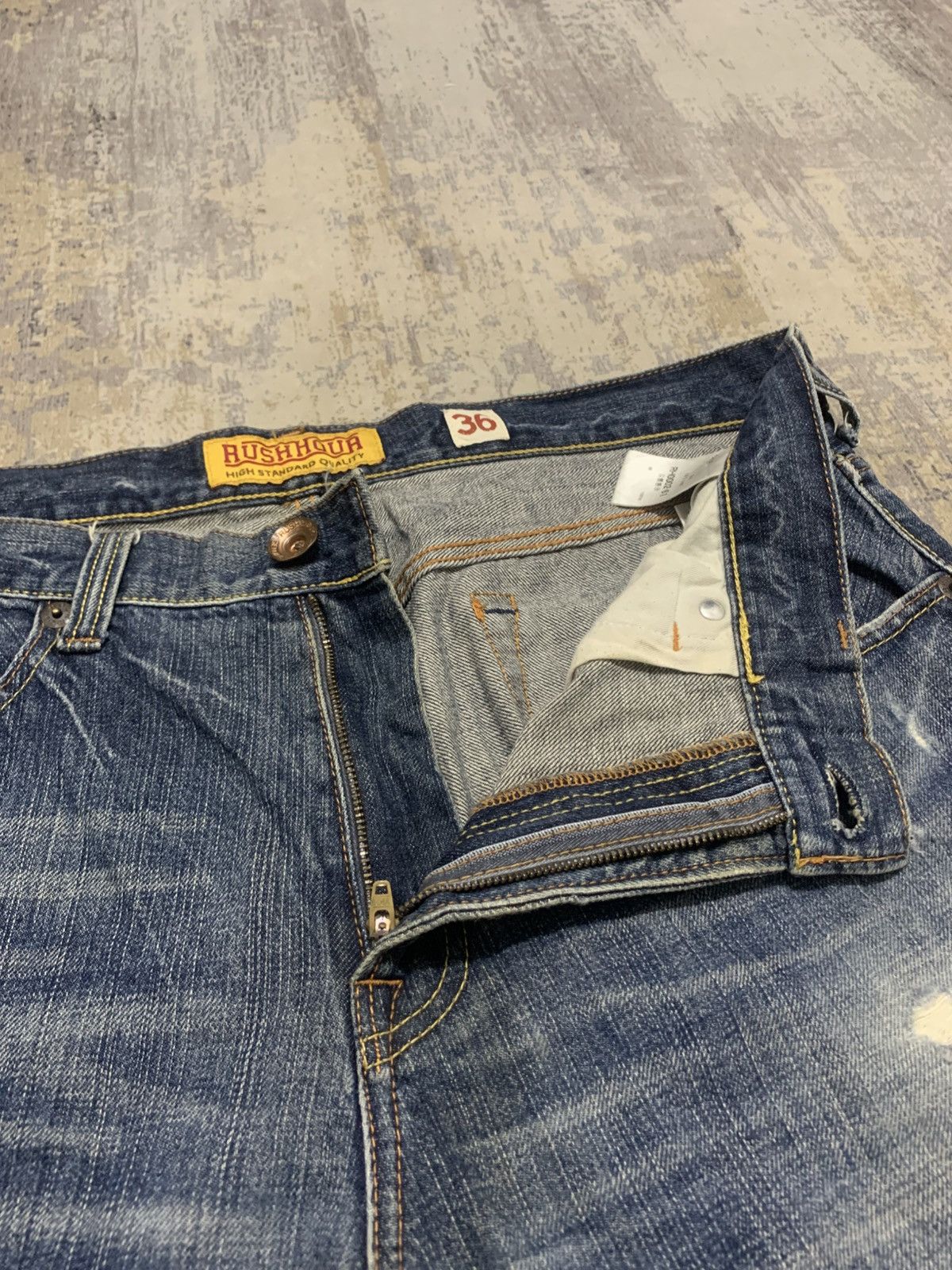 Japanese Brand Baggy rush hour mudwash japanese jeans big size Size US 38 / EU 54 - 5 Thumbnail