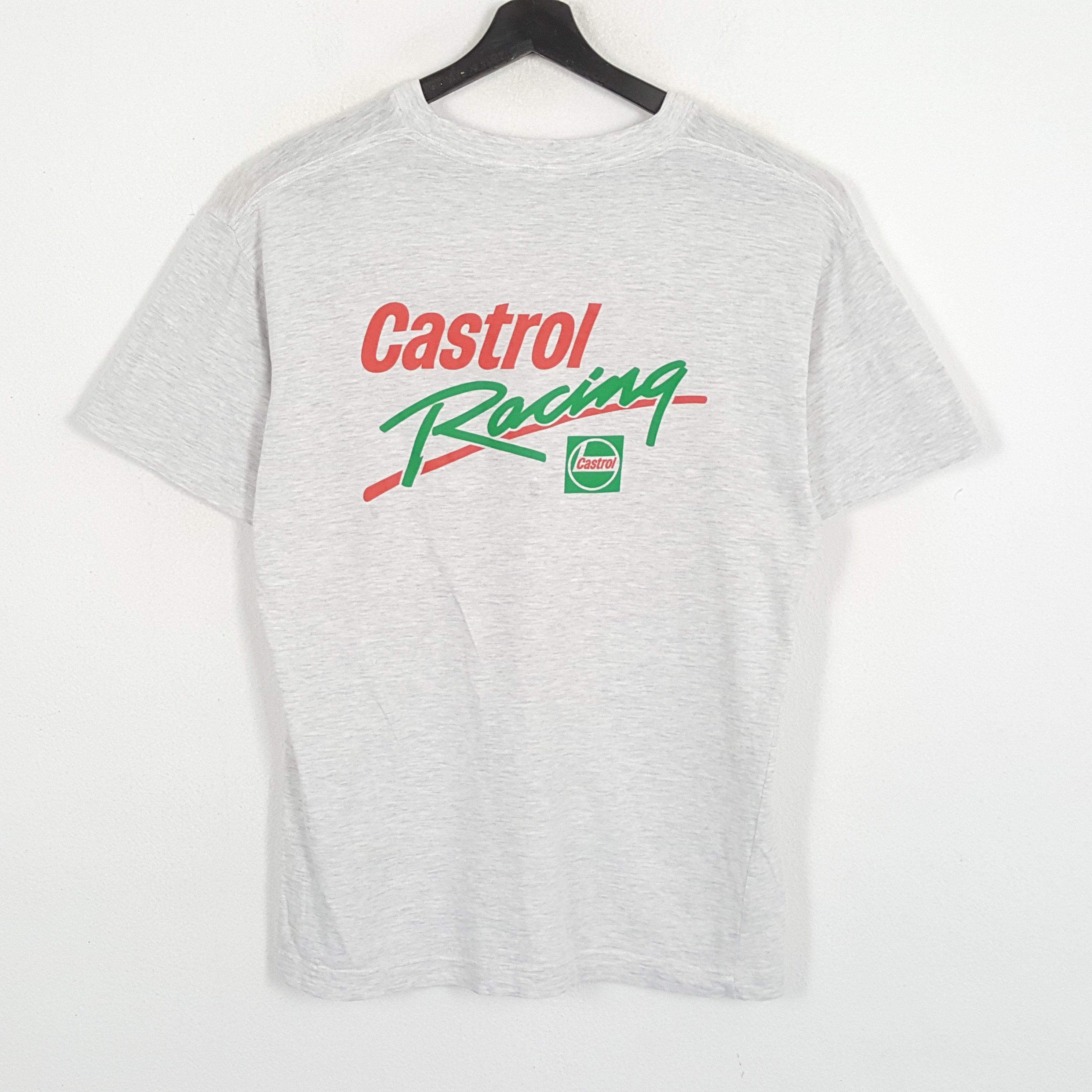 Japanese Brand × Vintage CASTROL RACING Motorcycle Promo Style Tshirt Size US L / EU 52-54 / 3 - 1 Thumbnail