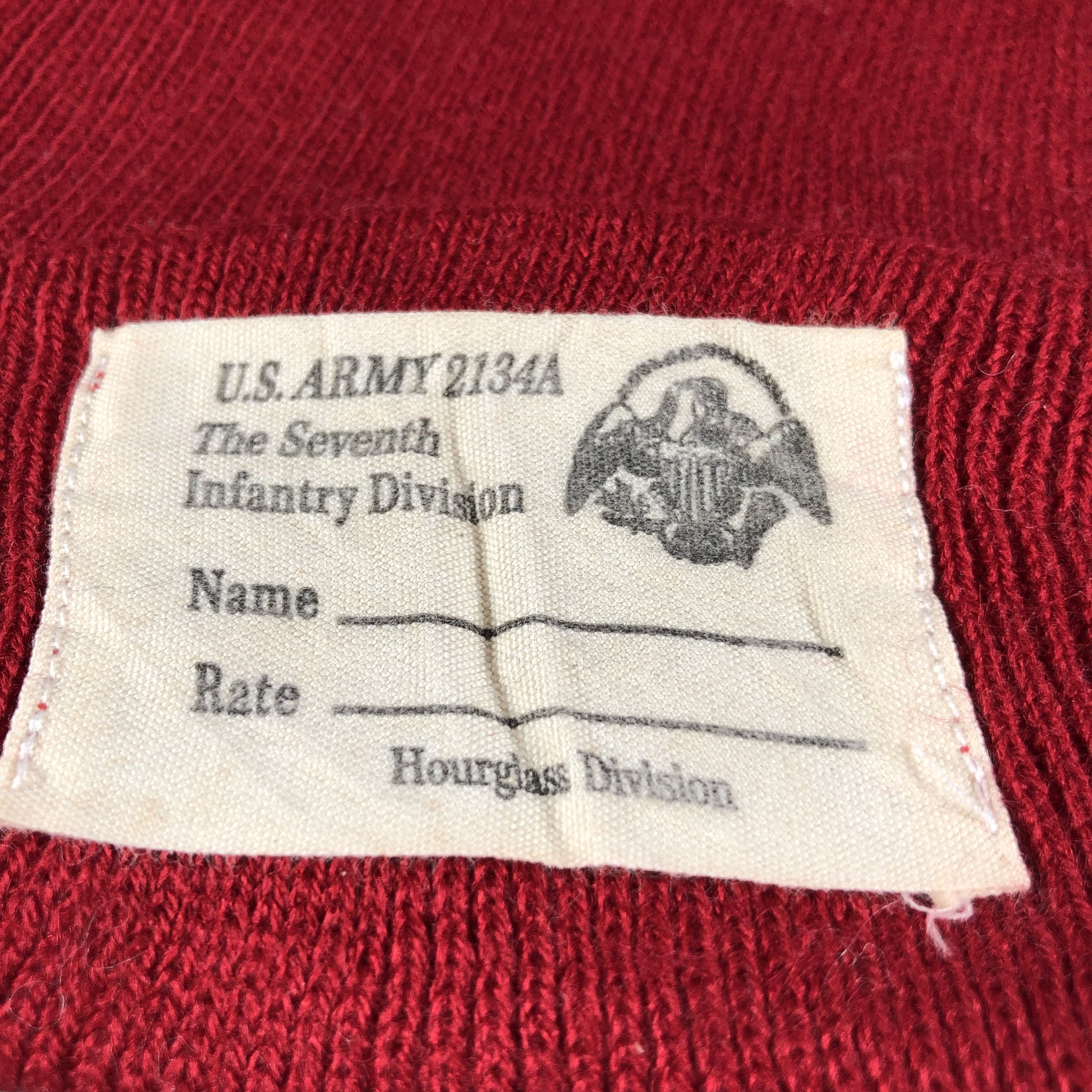 Vintage U.S Army 2134A Hourglass Division Beanie Snowcap B793 Size ONE SIZE - 4 Thumbnail