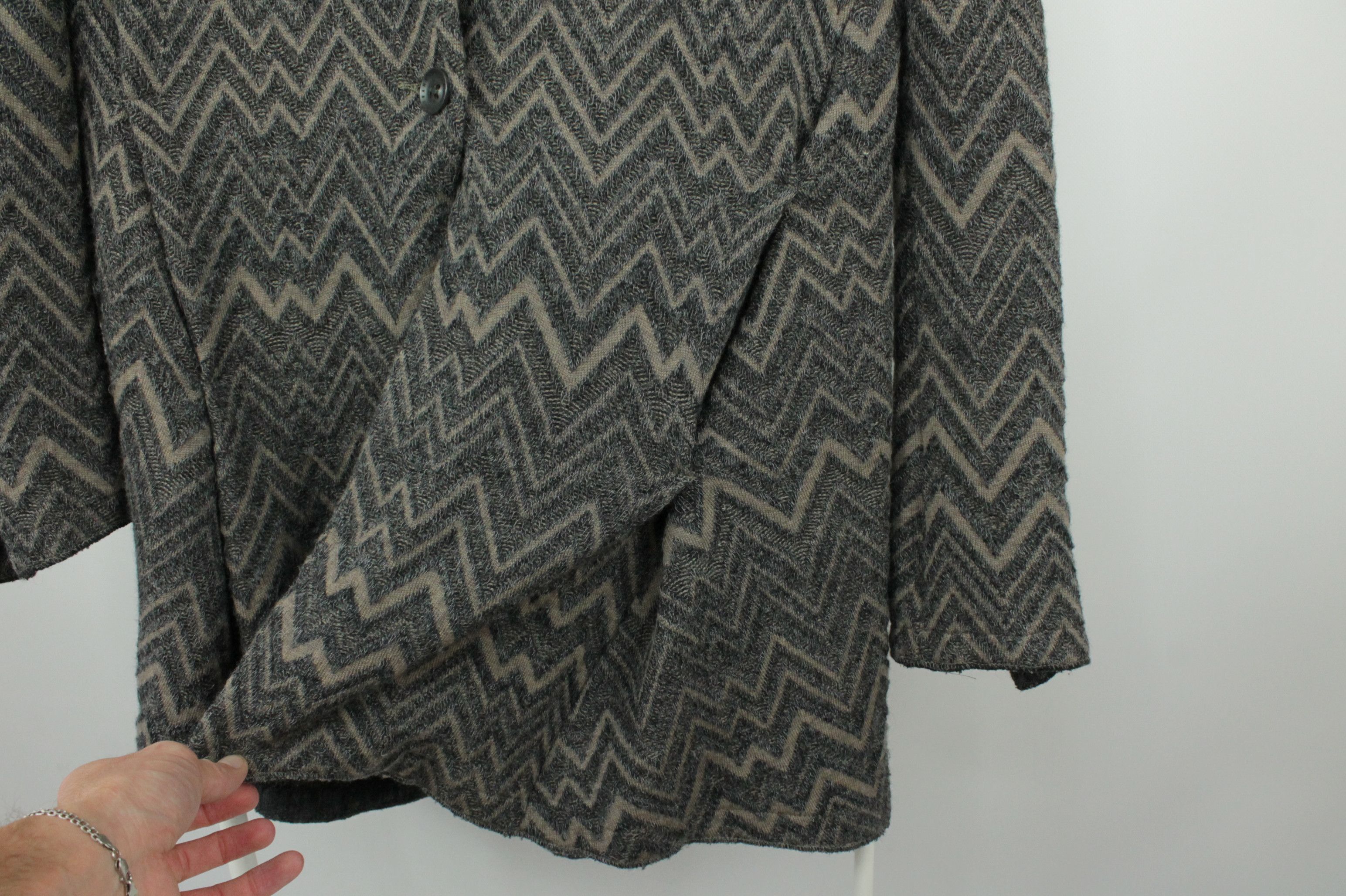 Transit Transit Par-Such Knitted Wool Blend Stand Collar Coat Size M / US 6-8 / IT 42-44 - 12 Thumbnail