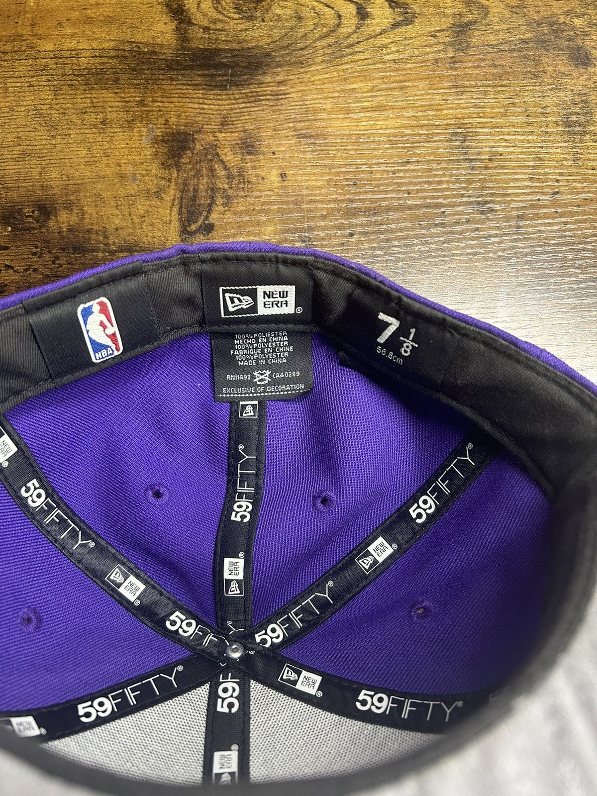 NBA × New Era Los Angeles Lakers New Era fitted hat 7 1/8 Size ONE SIZE - 4 Thumbnail
