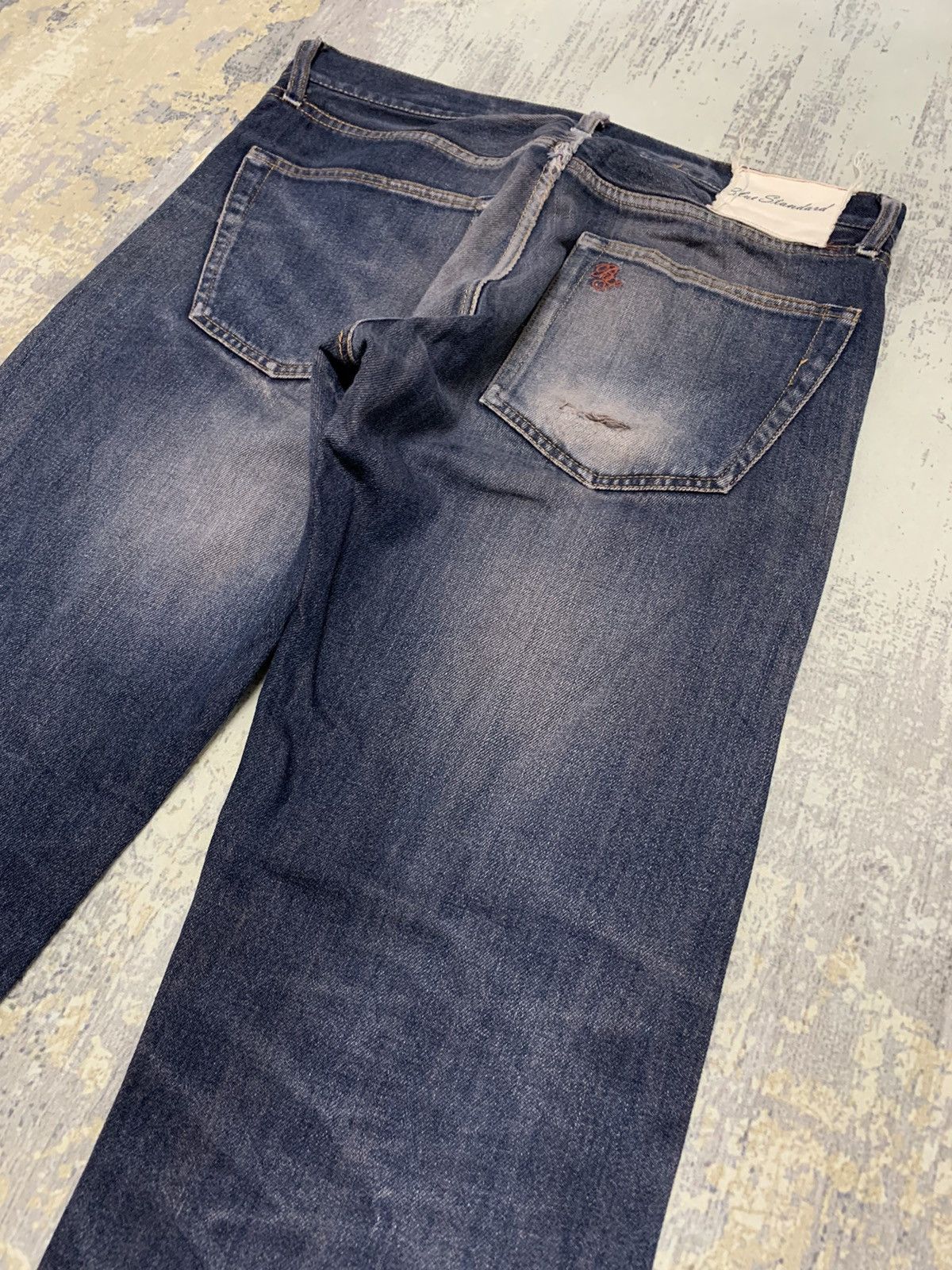 Japanese Brand Japanese Blue Standard Vintage Est. 1978 Faded Indigo Jeans Size US 32 / EU 48 - 10 Thumbnail
