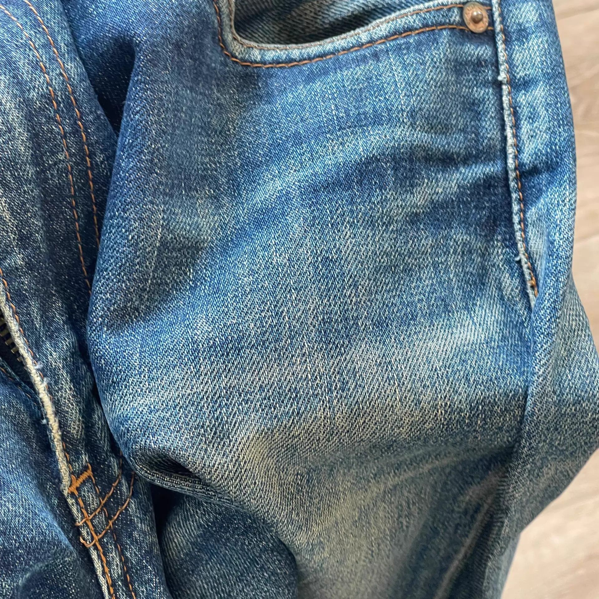 Levi's Vintage Levi’s 502xx Nippon Selvedge Ice Blue 90s Washed Fade Size US 31 - 4 Thumbnail
