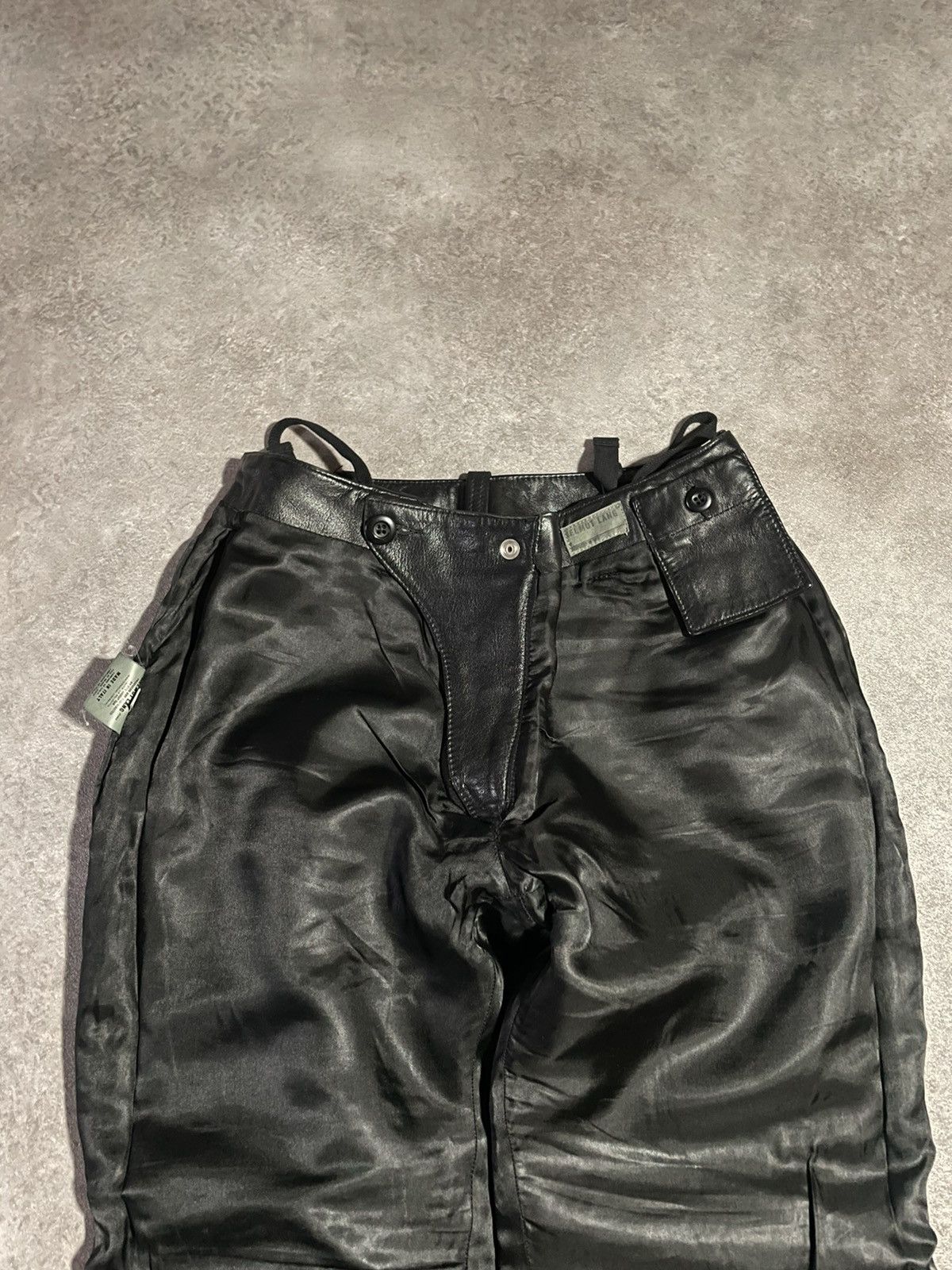 【本人期】 Helmut Lang 99aw Astro Biker Pants Helmut Lang, A/W 1999 Woven Cotton Astro Biker Trousers - LA NAUSÉE