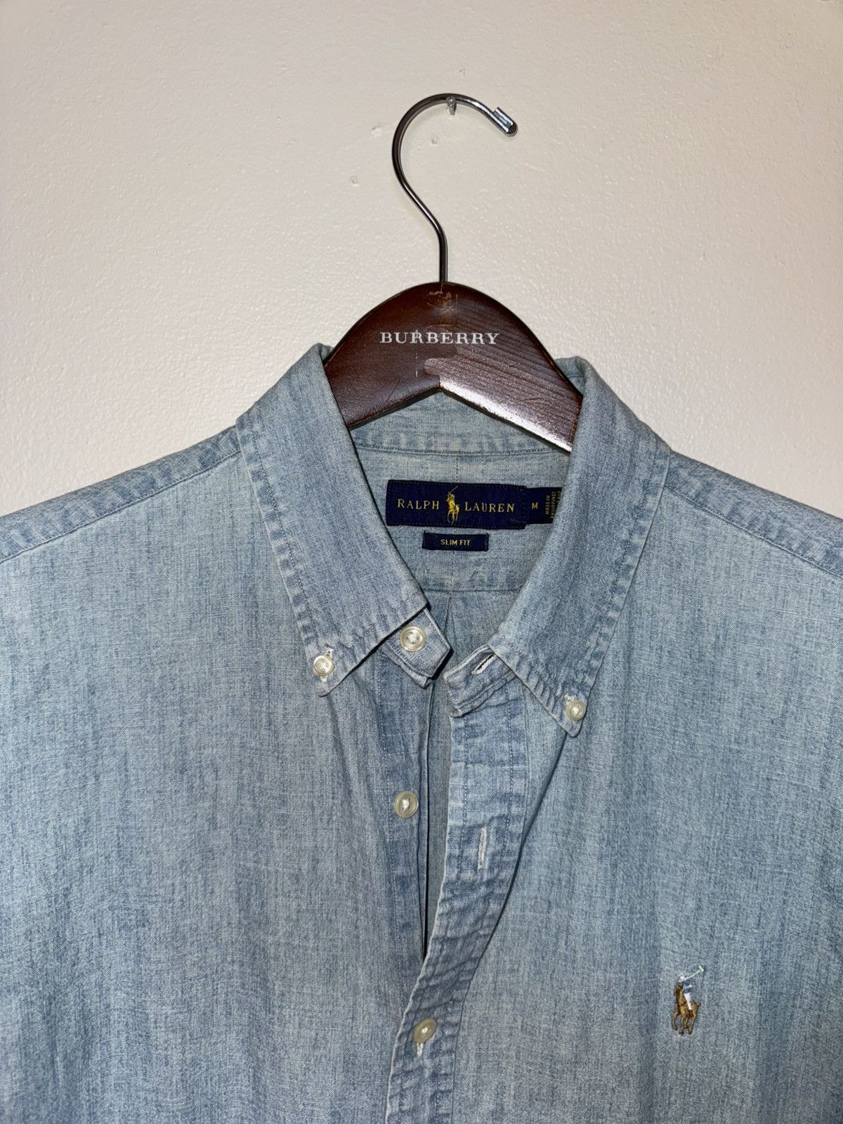 Polo Ralph Lauren RL Chambray shirt Size US M / EU 48-50 / 2 - 2 Thumbnail