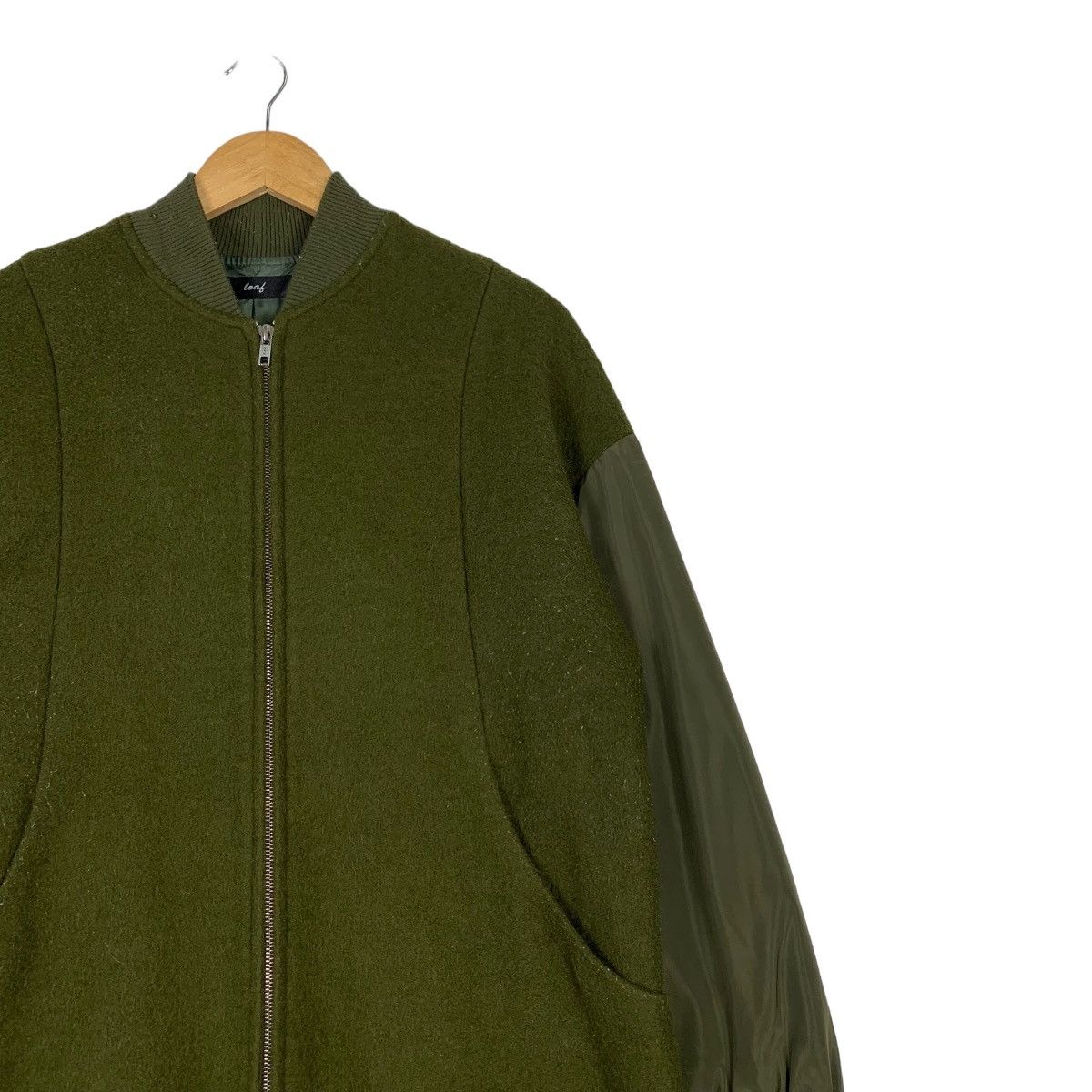 Japanese Brand LOAF Japan Long Bomber Jacket in Green #1158-C53 Size US S / EU 44-46 / 1 - 5 Thumbnail