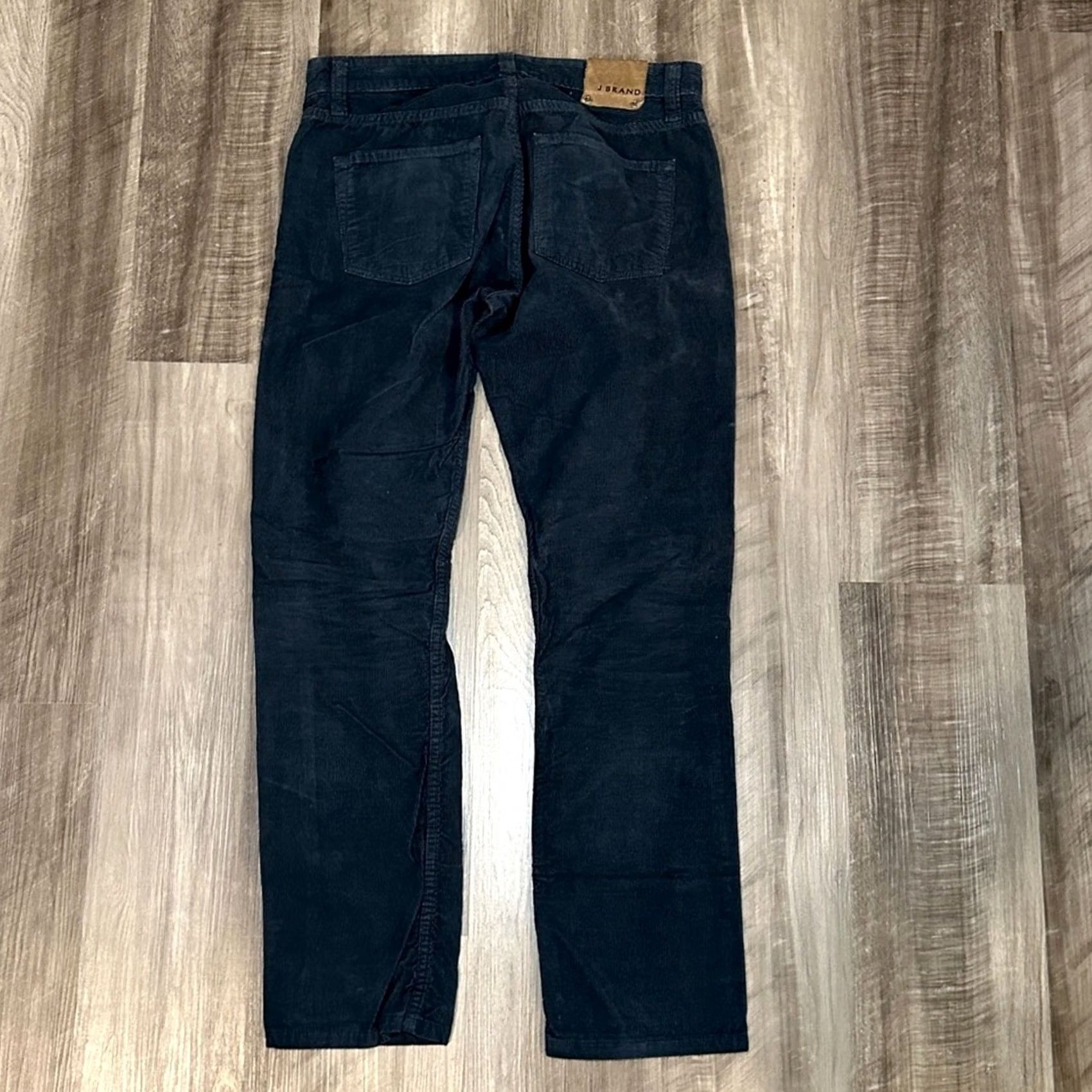 J Brand J Brand Kane Straight Fit Drab Navy Corduroy Jeans - 31 Mens Casual Chino 30in Inseam Size US 31 - 3 Thumbnail