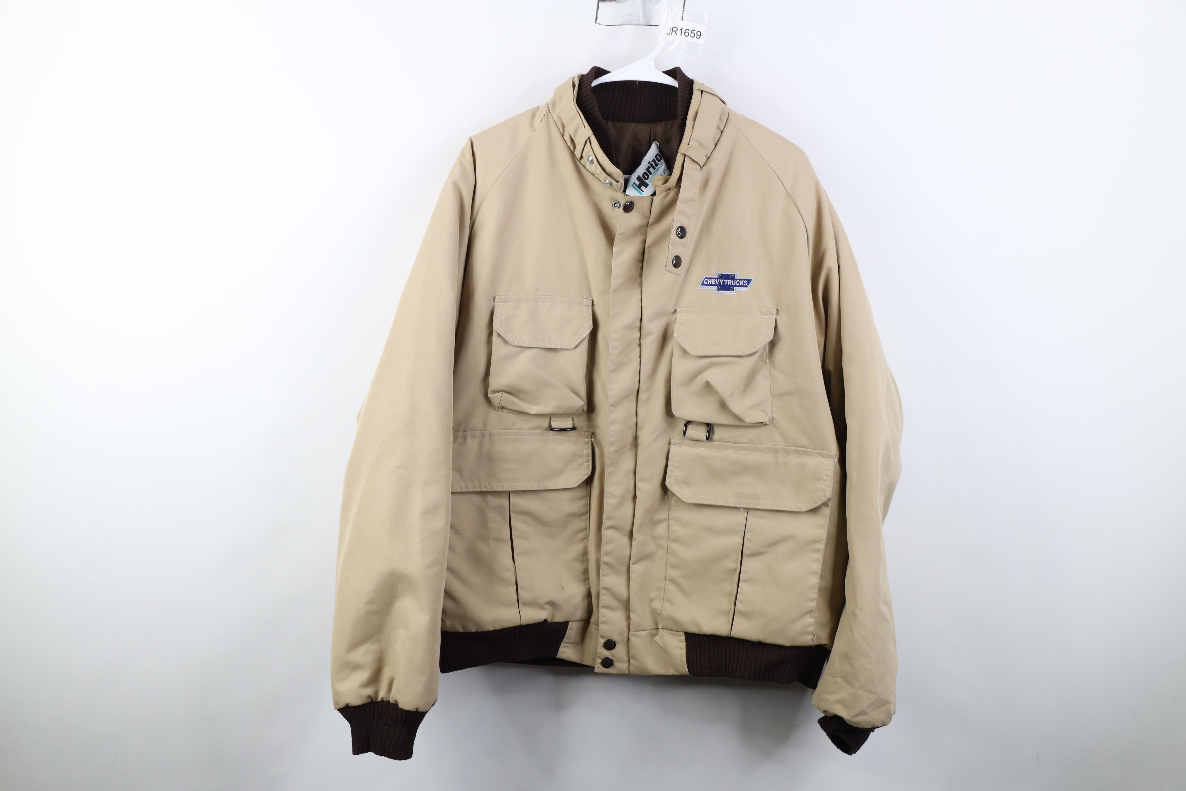 Vintage Vintage 80s Chevrolet Chevy Trucks Quilted Bomber Jacket USA Size US L / EU 52-54 / 3 - 1 Thumbnail