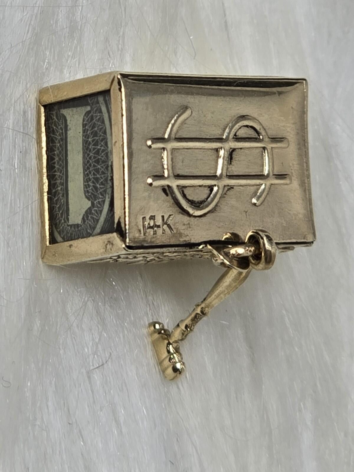 Monet Vintage 14K Gold Mad Money Emergency Break Glass Charm 3.6g Size ONE SIZE - 3 Thumbnail