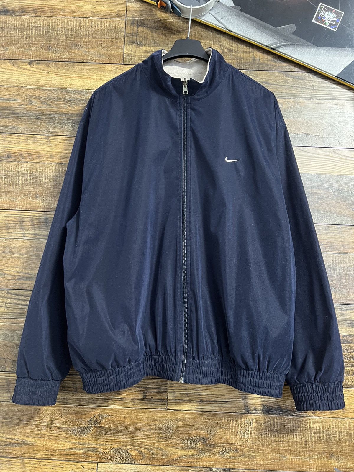 NIKE GOLF Vintage Reversible Fleece/Nylon Jacket 90s 2 in 1