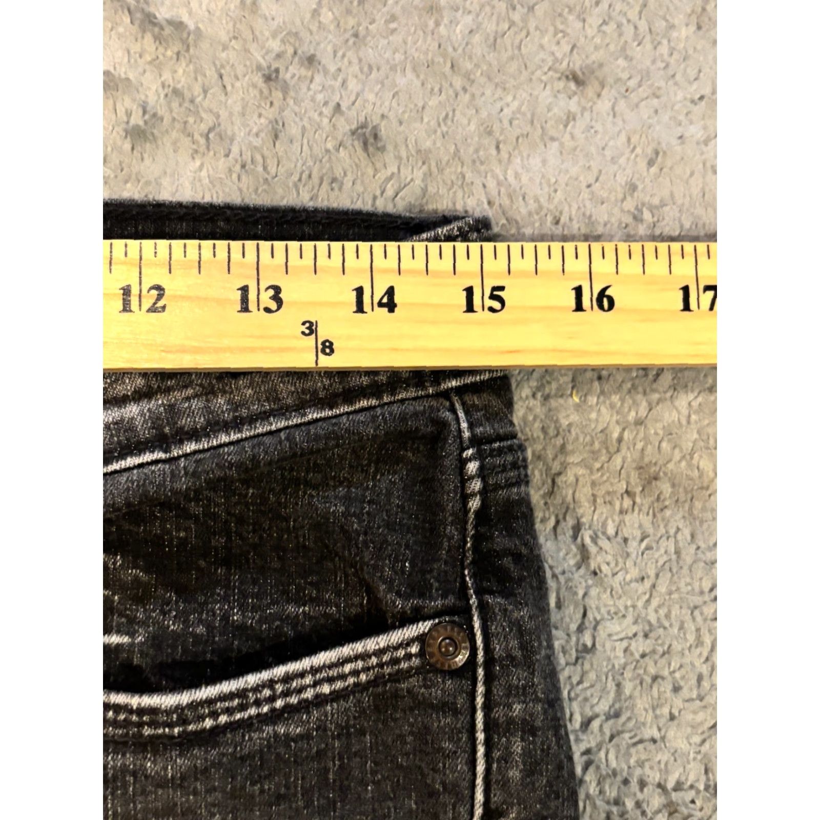 Express Express Jeans Womens 8R Bootcut Jeans Black Mid Rise Stretch Denim Casual Regular Size 8 Womens Size 30" / US 8 / IT 44 - 3 Thumbnail
