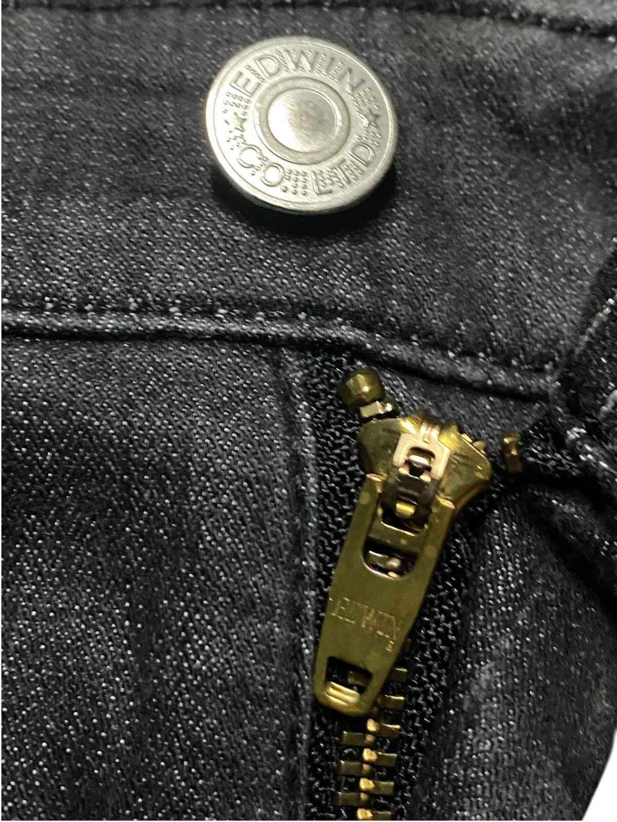 Edwin Vintage Japanese Brand Edwin S403S Black Denim Loose Jeans Size US 34 / EU 50 - 7 Thumbnail