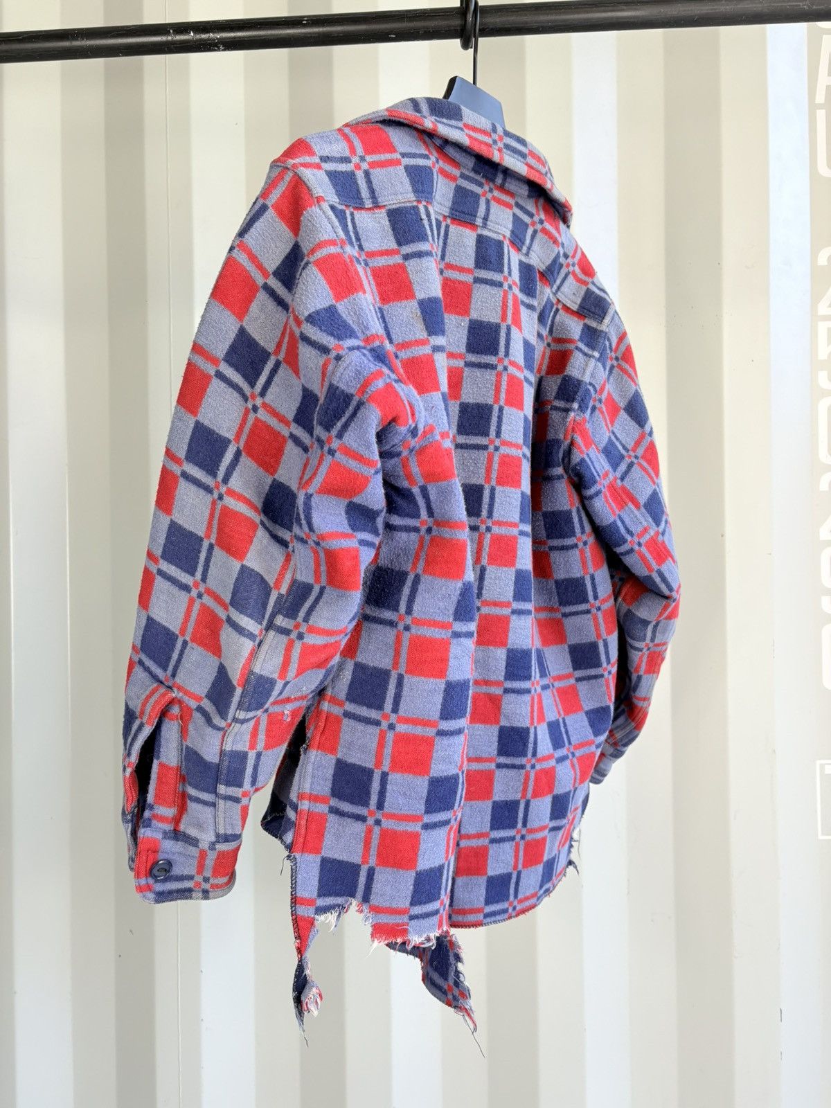 Vintage Moleskin Flannel Sun Faded Thrashed ERD Grunge Size US L / EU 52-54 / 3 - 4 Thumbnail