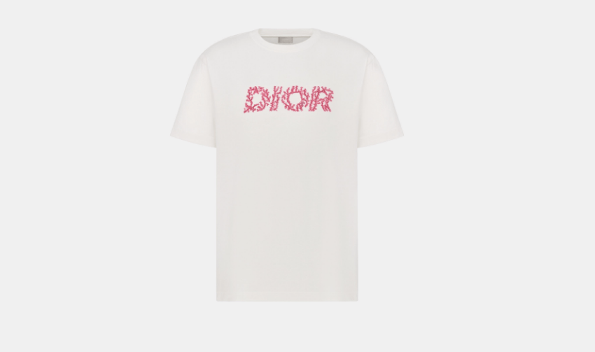Dior o1w1db10525 483J69 Relaxed-Fit T-Shirt in White Size US M / EU 48-50 / 2 - 1 Thumbnail