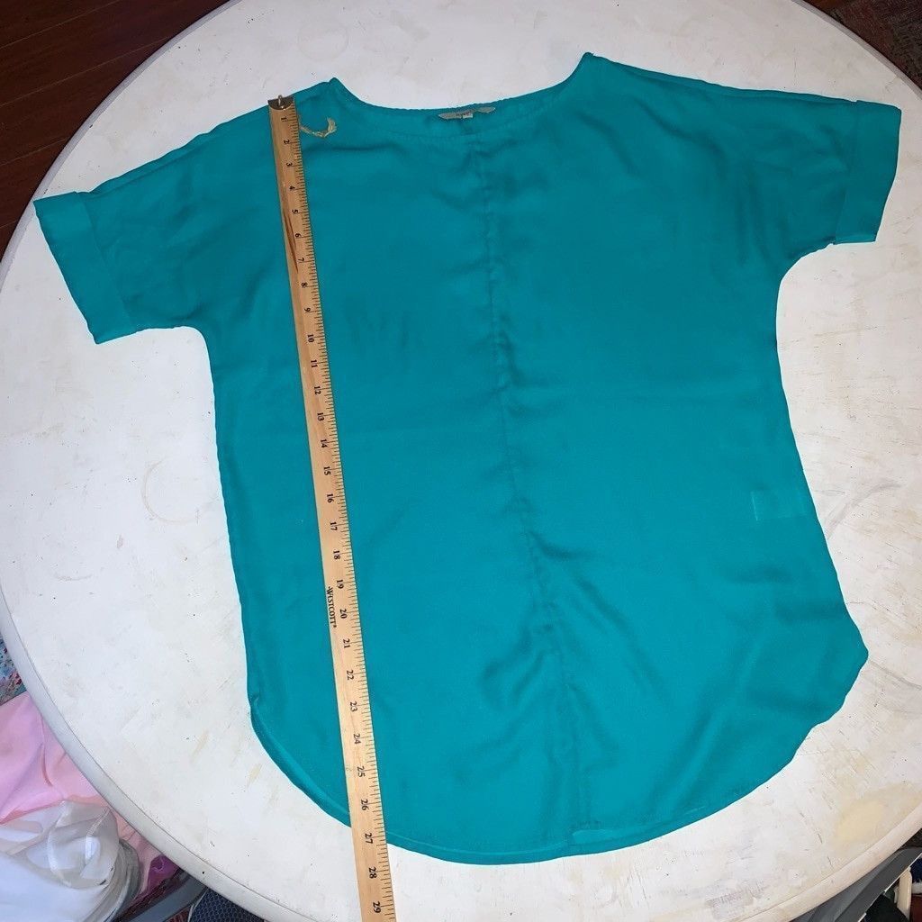 Women's Rw&Co. Top Xs Teal in Blue, Women's — image 5 of 6