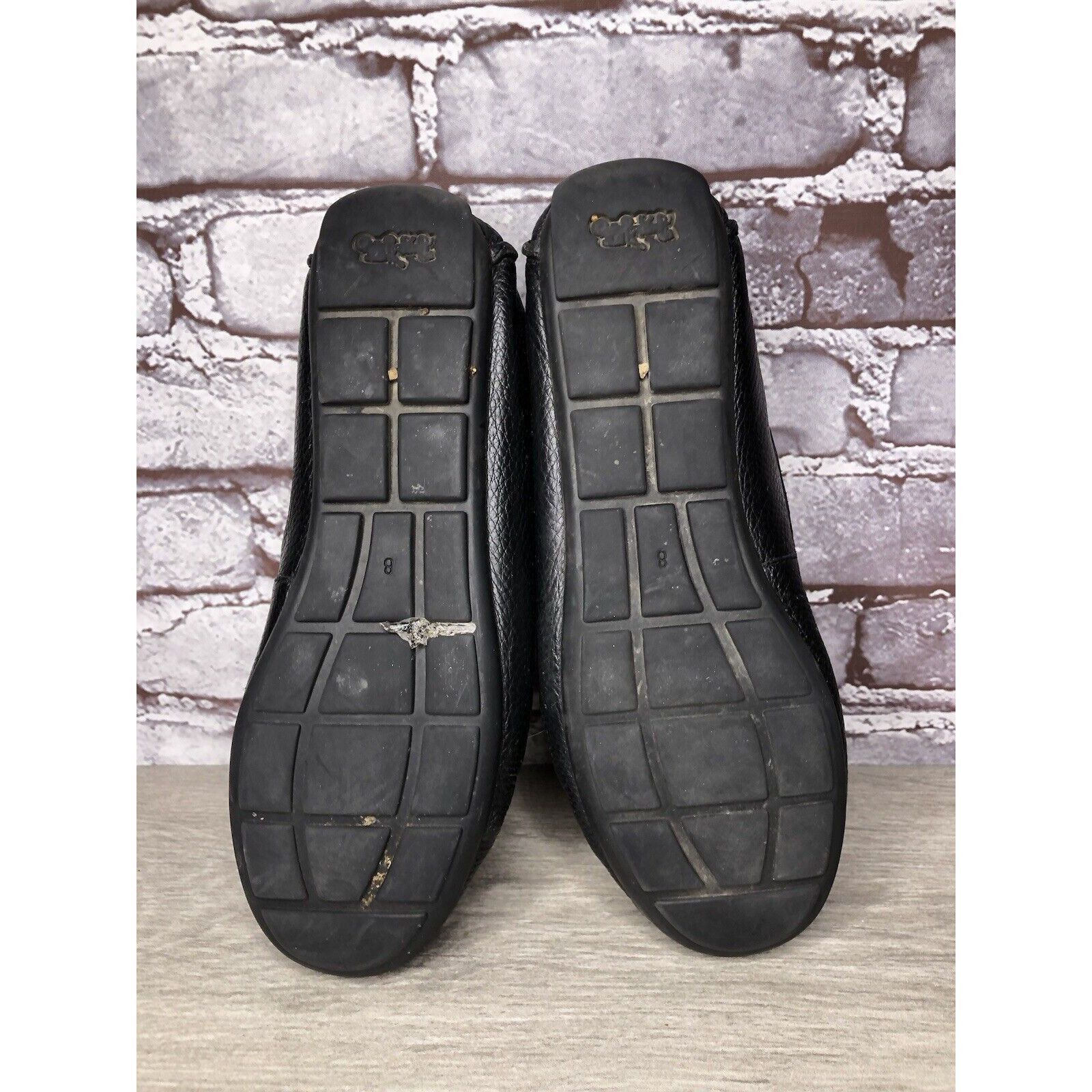 Coach Coach Black Pebbled Leather Badge Moccasin Loafers Shoes Wom Size US 8.5 / IT 38.5 - 16 Thumbnail