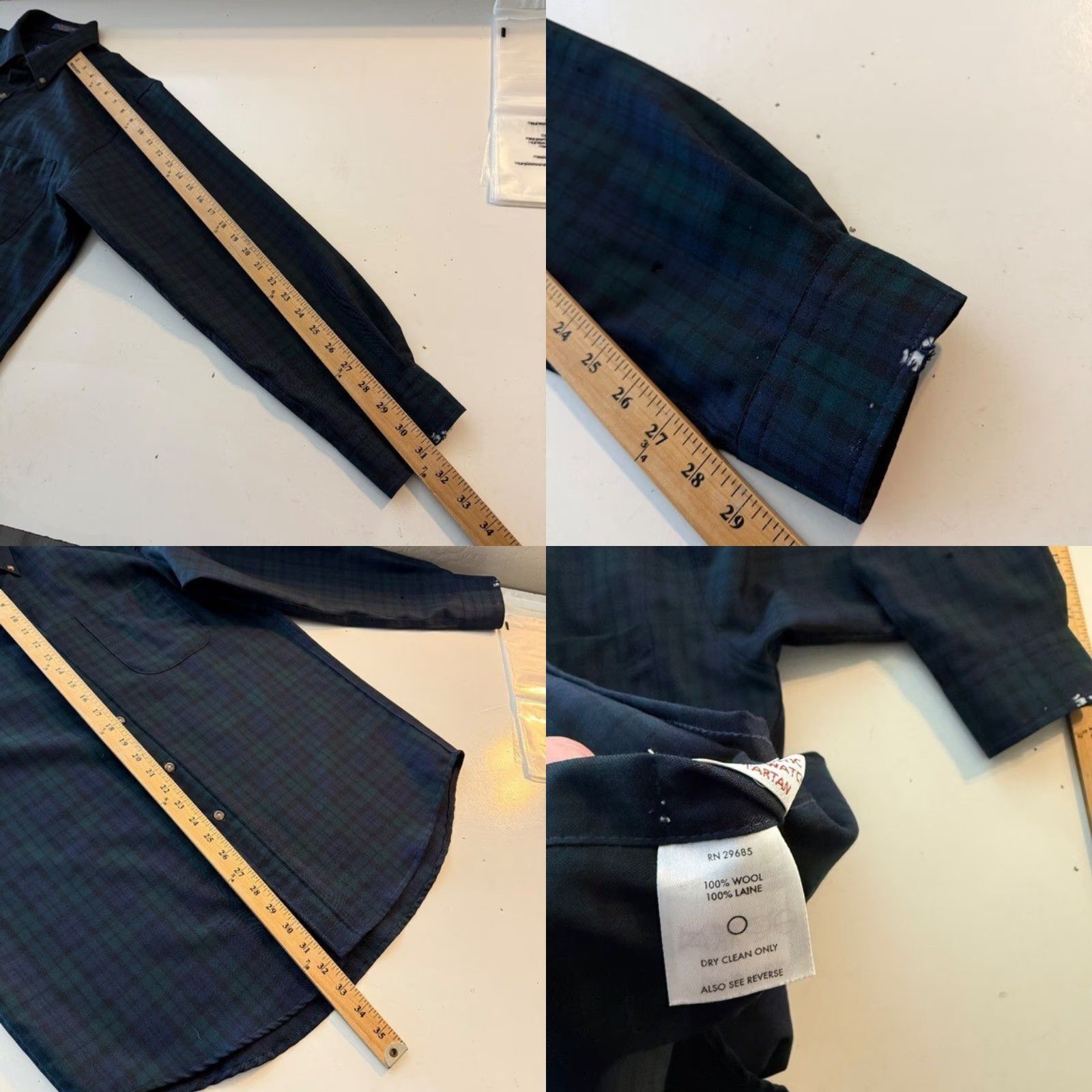 Pendleton Pendleton Shirt Button-Up Plaid Wool MEDIUM Men Regular Green Long Sleeve Chest Pocket Button-Down Vintage/Outdoor Size US M / EU 48-50 / 2 - 8 Thumbnail