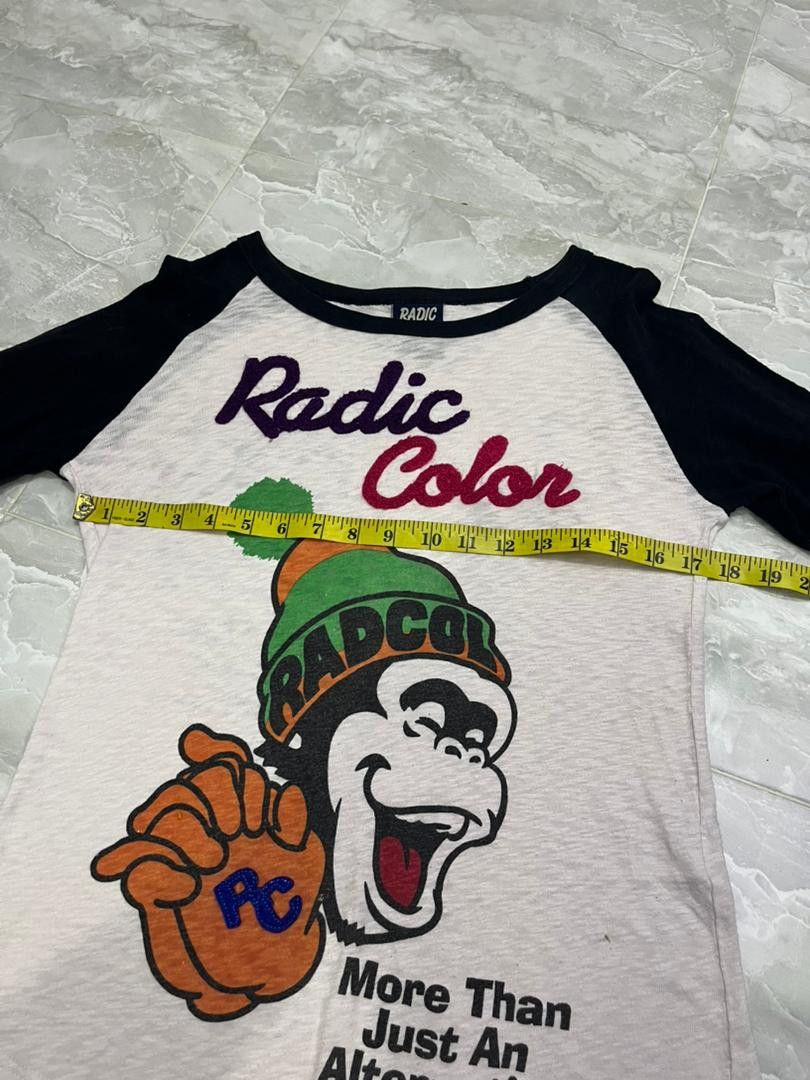 Japanese Brand Radic Color Monkey Raglan Tee Japan Medium Size S / US 4 / IT 40 - 14 Thumbnail