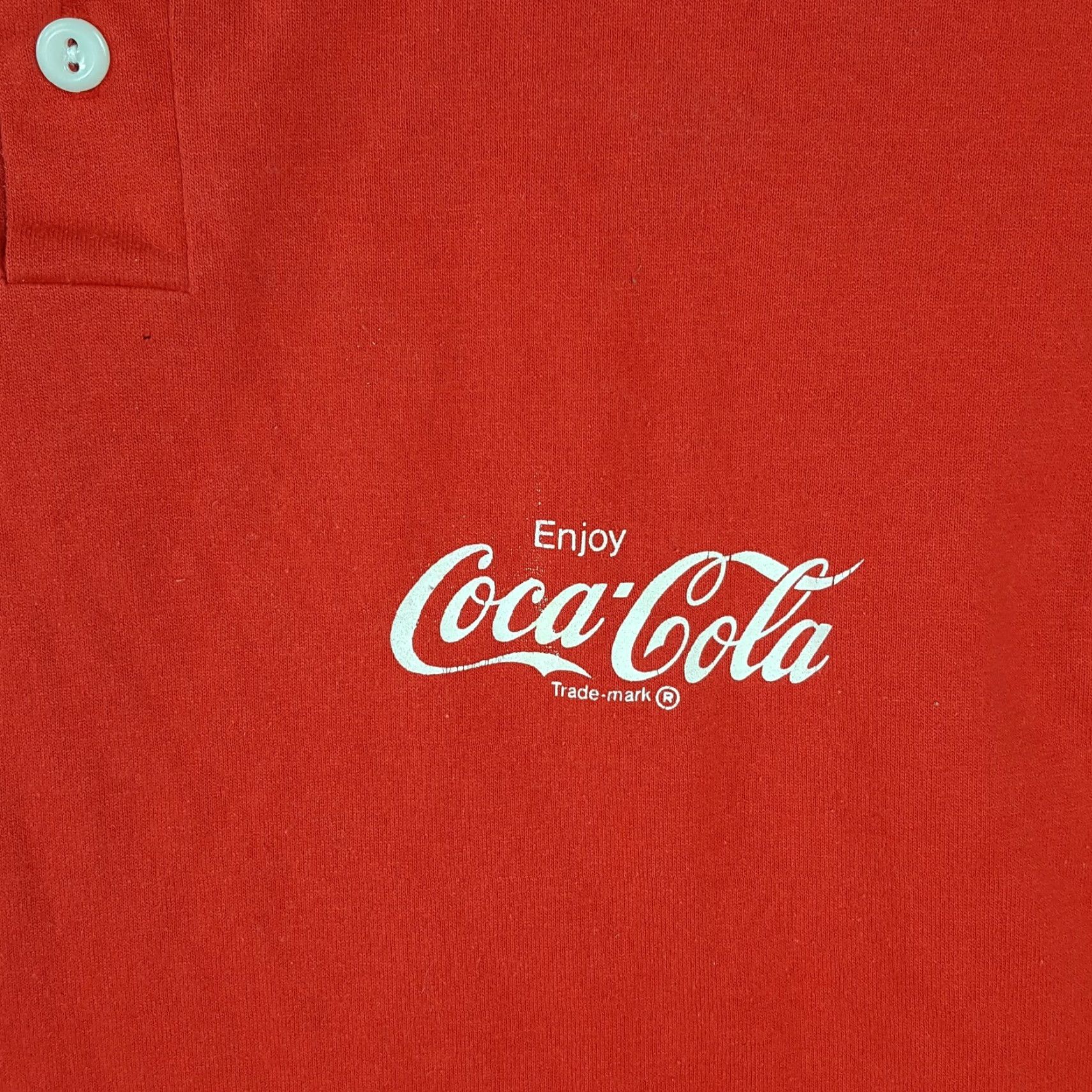 Vintage Vintage Coca-Cola 80s Work T-Shirt Size Medium Men Red Cotton Retro Logo Y2K Size US M / EU 48-50 / 2 - 3 Thumbnail