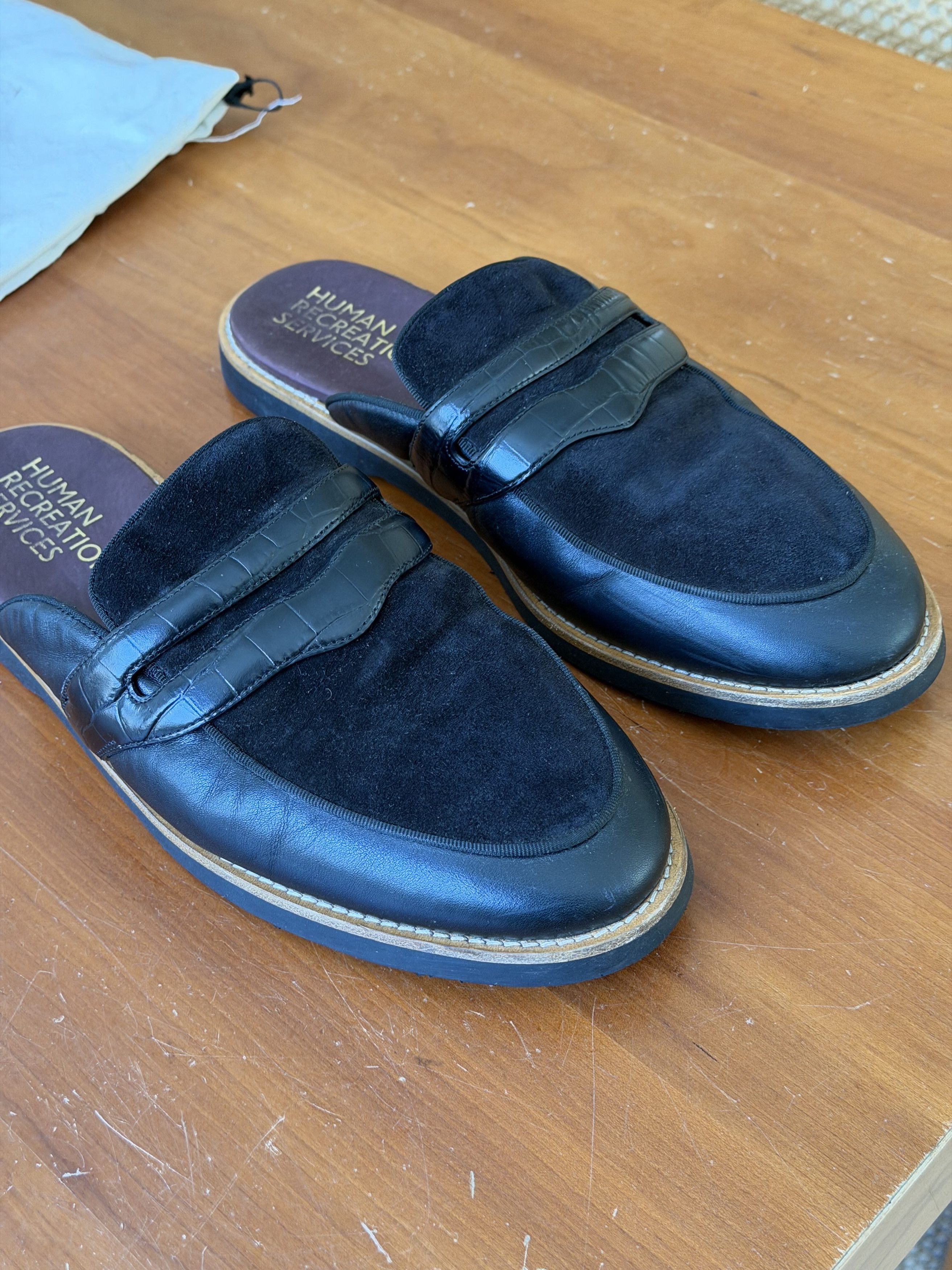 Other Human Recreational Services - Palazzo Black Mules - Size 42 Size US 9.5 / EU 42-43 - 4 Thumbnail