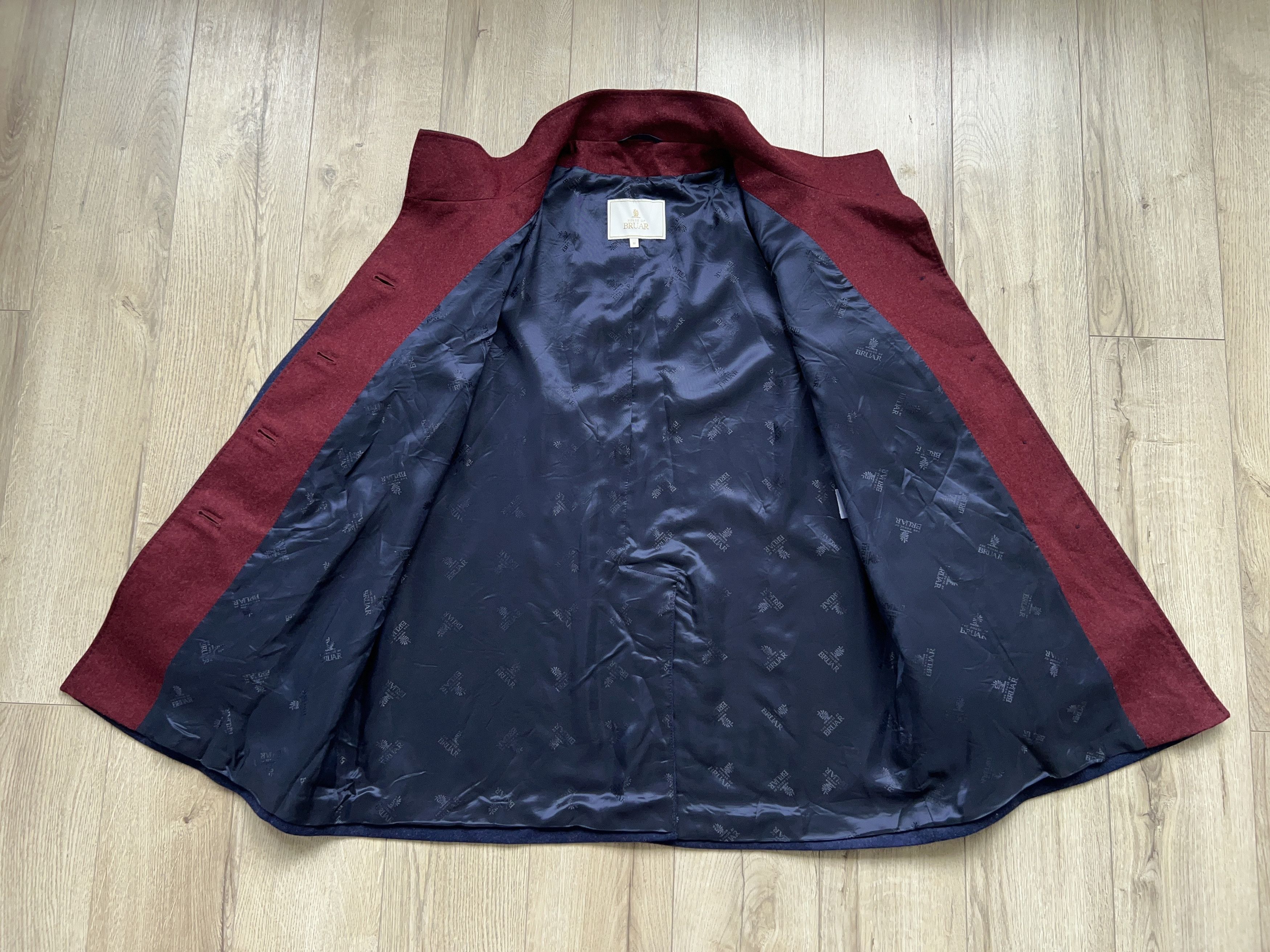 Vintage The House of Bruar Wool Coat Jacket Navy Blue Size US 16 Size XL / US 12-14 / IT 48-50 - 10 Thumbnail