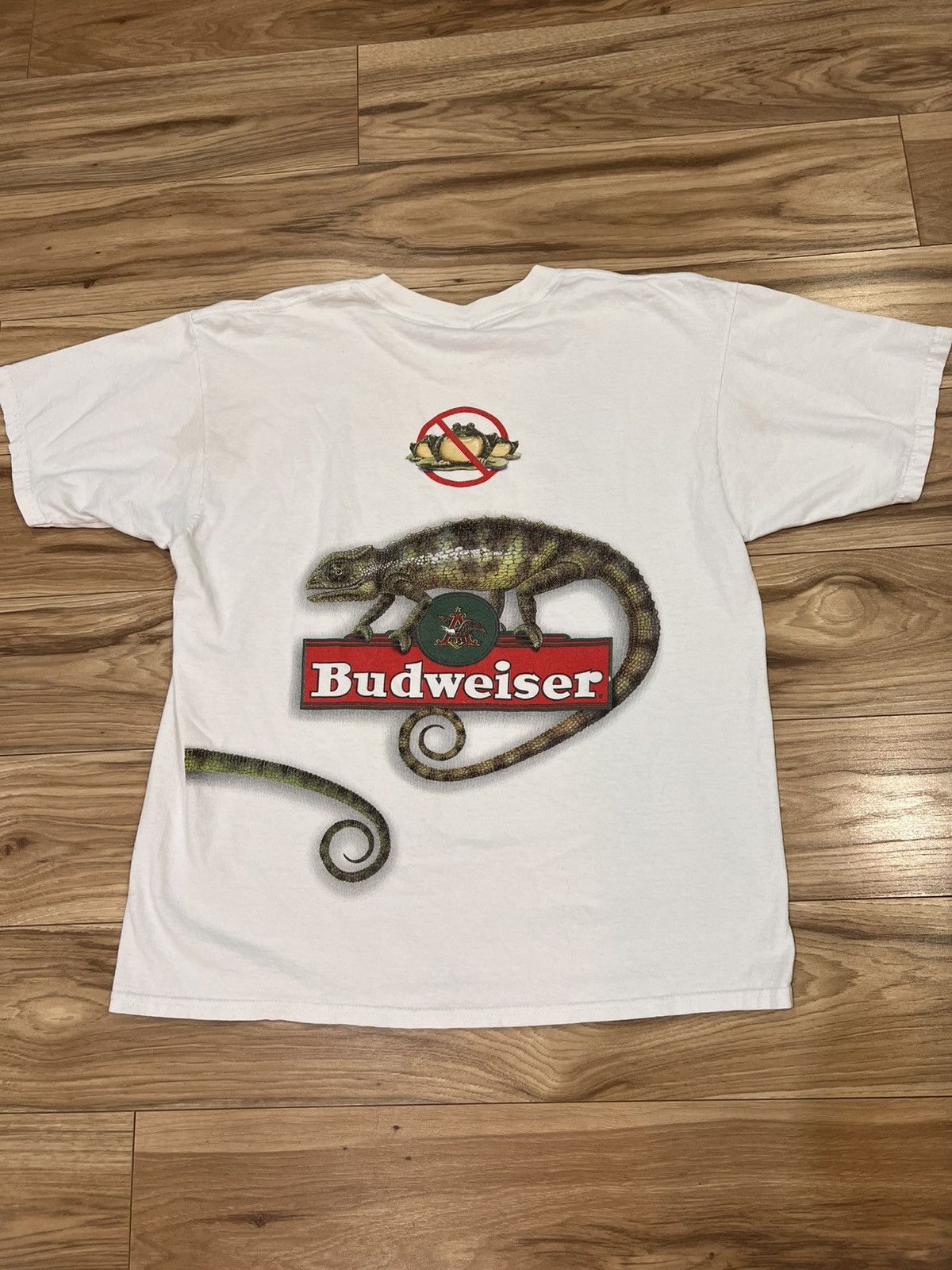 Vintage Vintage Budweiser Lizard Tee Size US XL / EU 56 / 4 - 2 Thumbnail