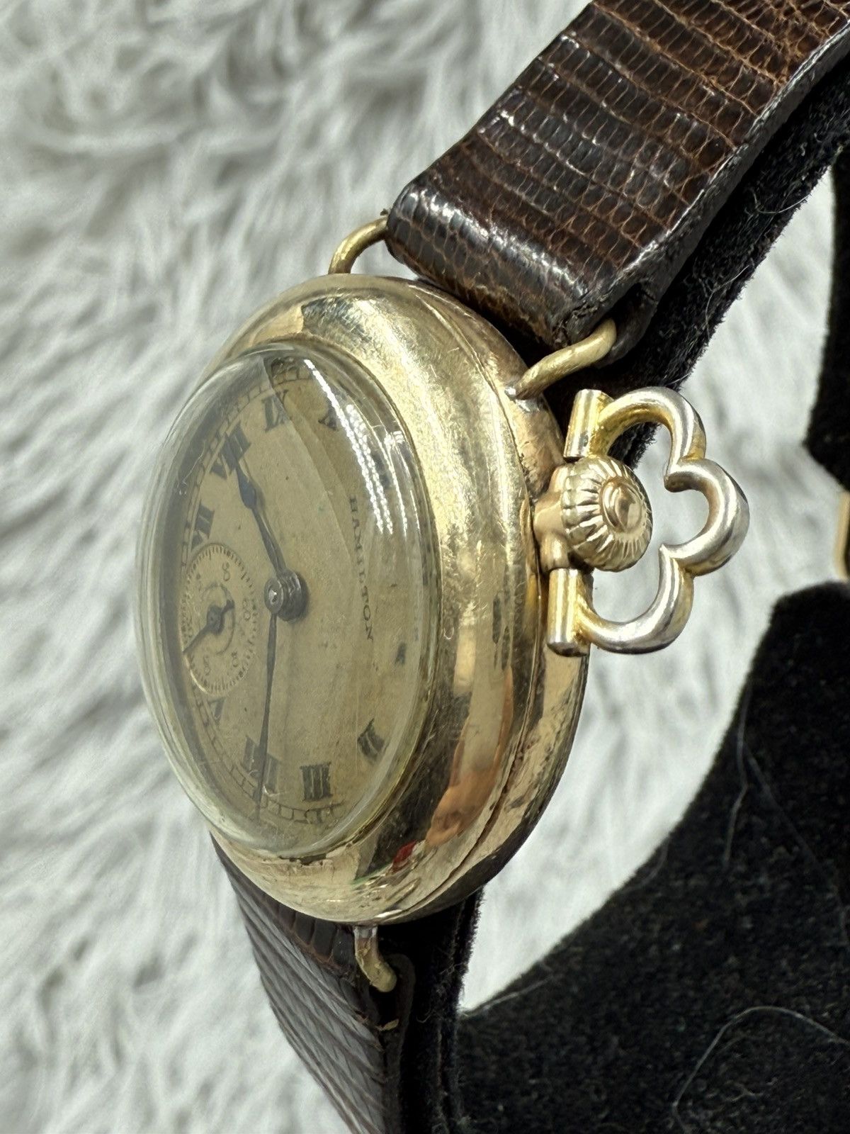 Vintage Vintage Apapt HAMILTON Pocket Watch Swiss Manual Watch Size ONE SIZE - 7 Thumbnail
