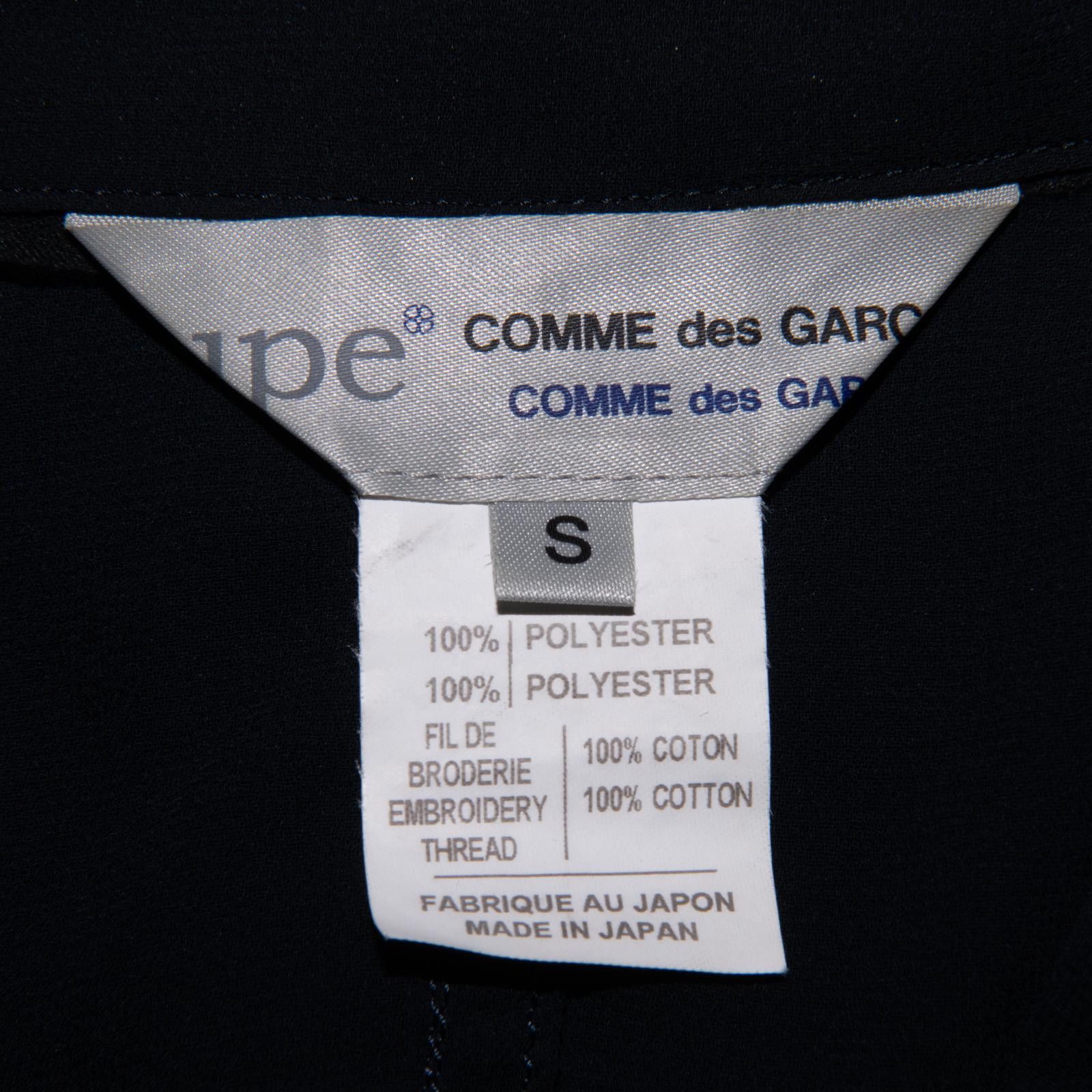 Comme des Garcons Jupe by Jackie for Comme Des Garcons See Through Navy Jacket Size S / US 4 / IT 40 - 3 Thumbnail