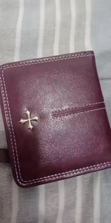 Japanese Brand Mitsuoka x Eno Y2K Leather Cross Wallet (burgundy) Size ONE SIZE - 7 Thumbnail