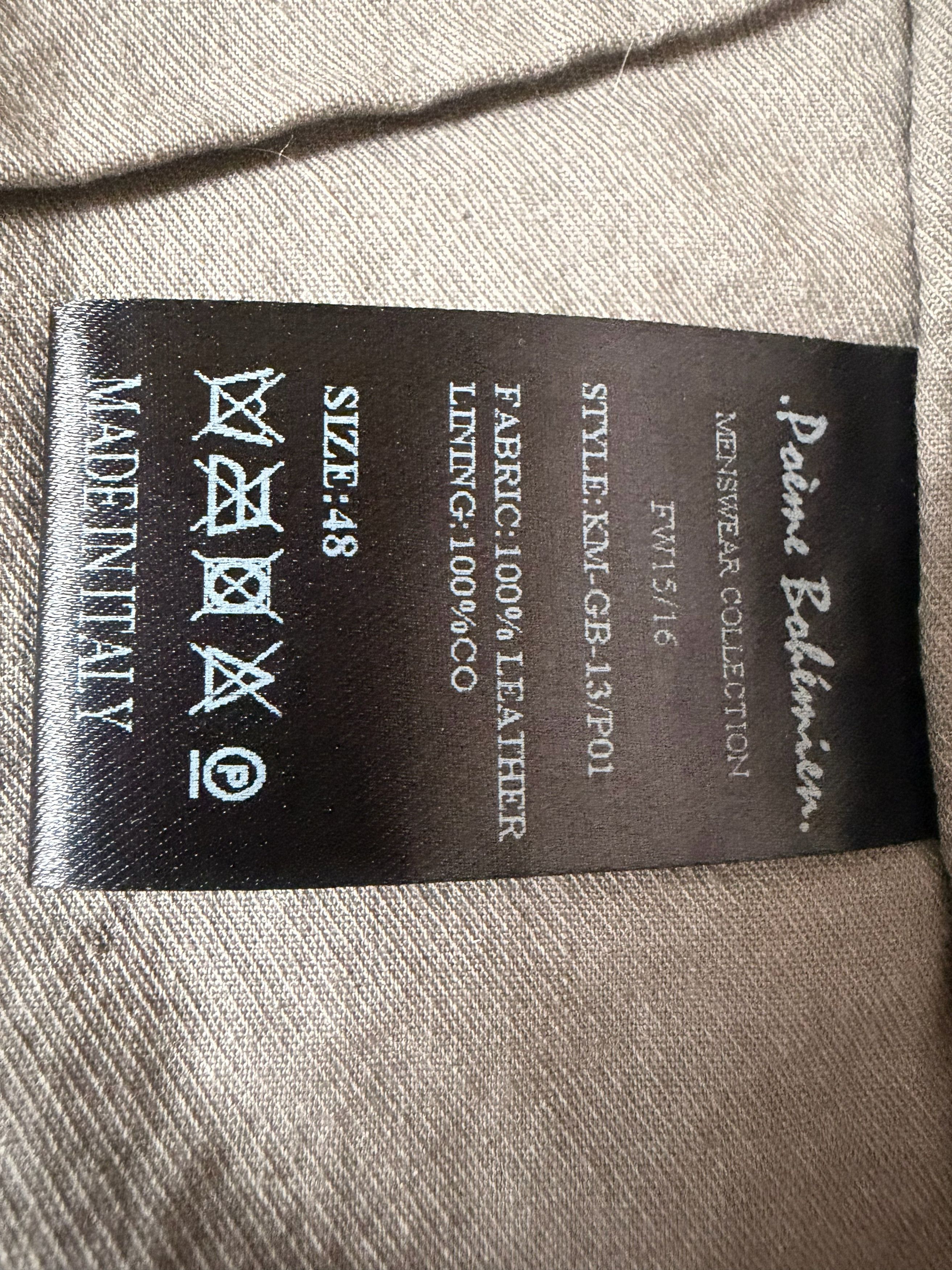 Poeme Bohemien Poeme Bohemien Black Leather Moto Jacket - Size 48 Size US M / EU 48-50 / 2 - 3 Thumbnail
