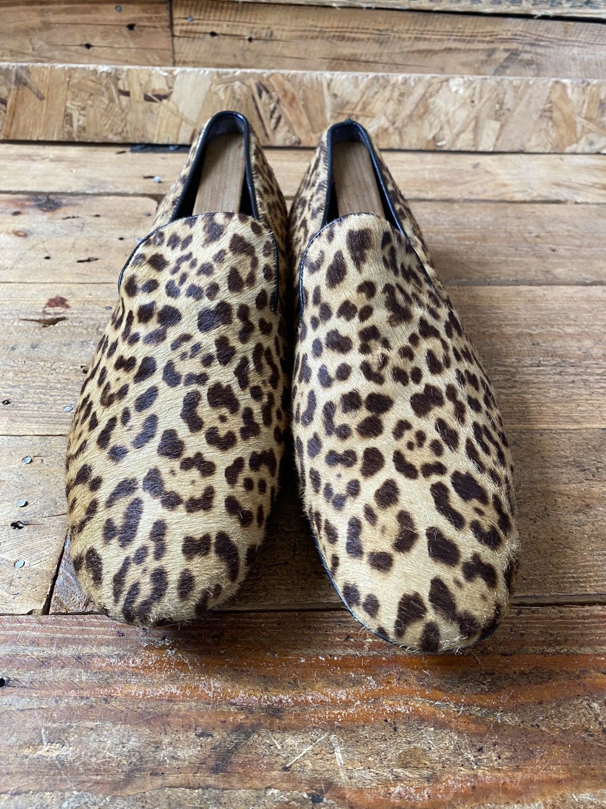 Designer × Saint Laurent Paris × Yves Saint Laurent Saint Laurent leopard print slip on casual loafers sz uk7.5 Size US 8.5 / EU 41-42 - 4 Thumbnail