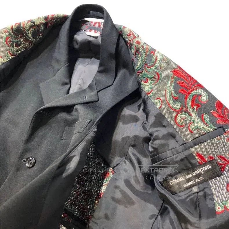 Comme des Garcons COMME des GARCONS HOMME PLUS Embroidered Long Blazer. Size US XS / EU 42 / 0 - 4 Thumbnail