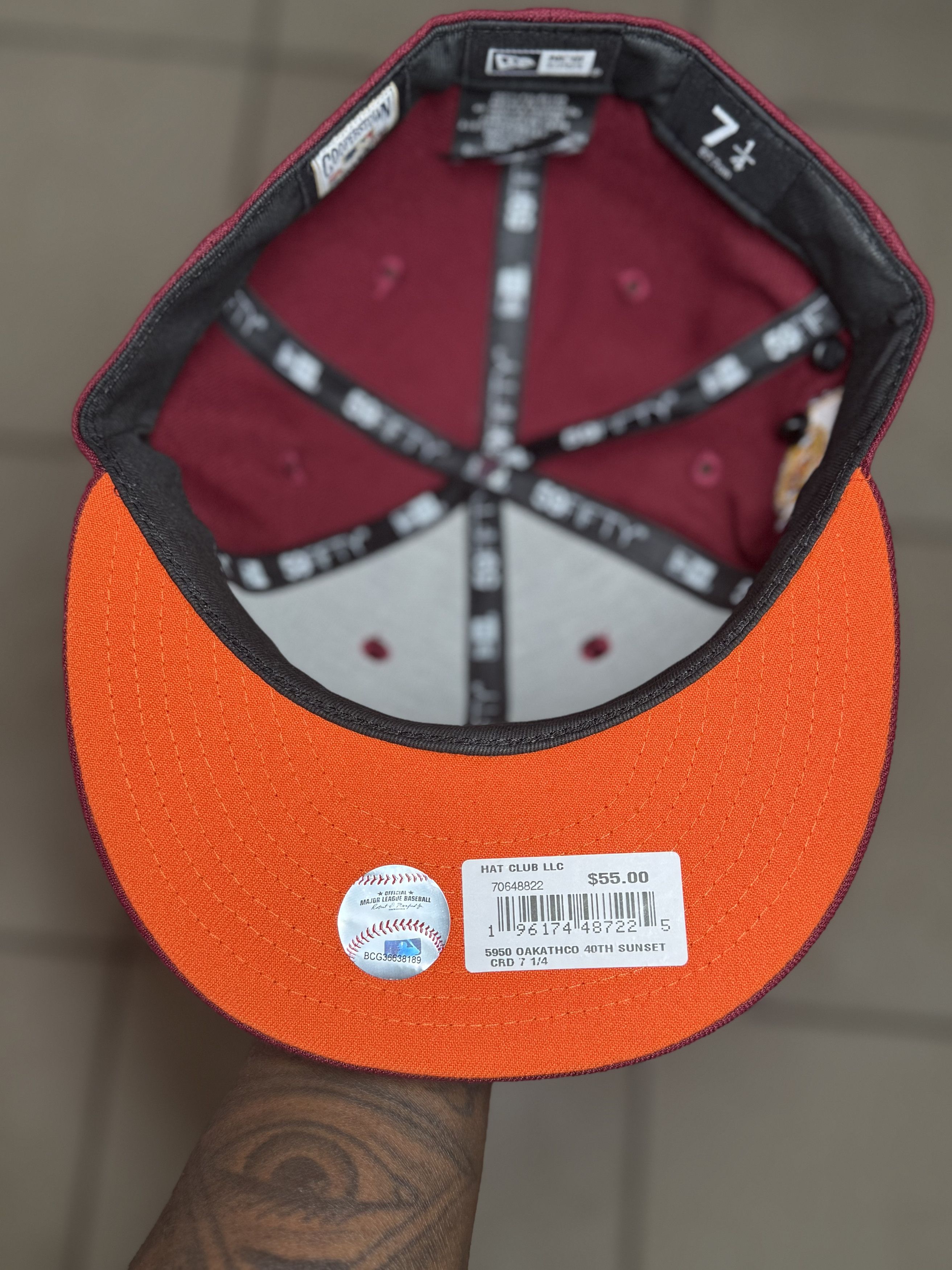 Hat Club × New Era 7 1/4 OAKLAND A's 40TH ANNIVERSARY SUNSET BLVD. Size ONE SIZE - 4 Thumbnail