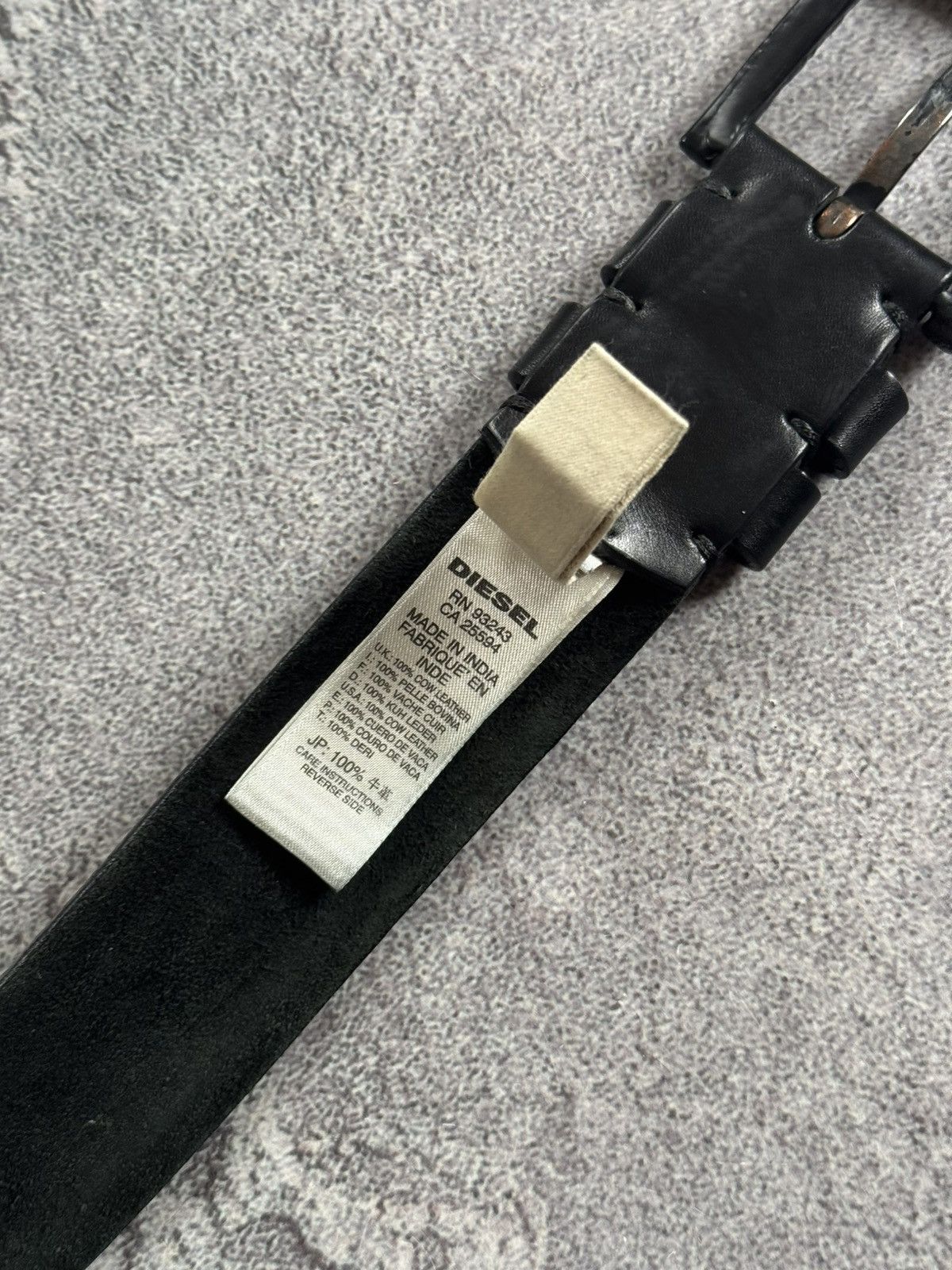 Diesel × Diesel Black Gold Diesel Avantgarde rhinestones black vintage belt biker punk Size ONE SIZE - 10 Thumbnail