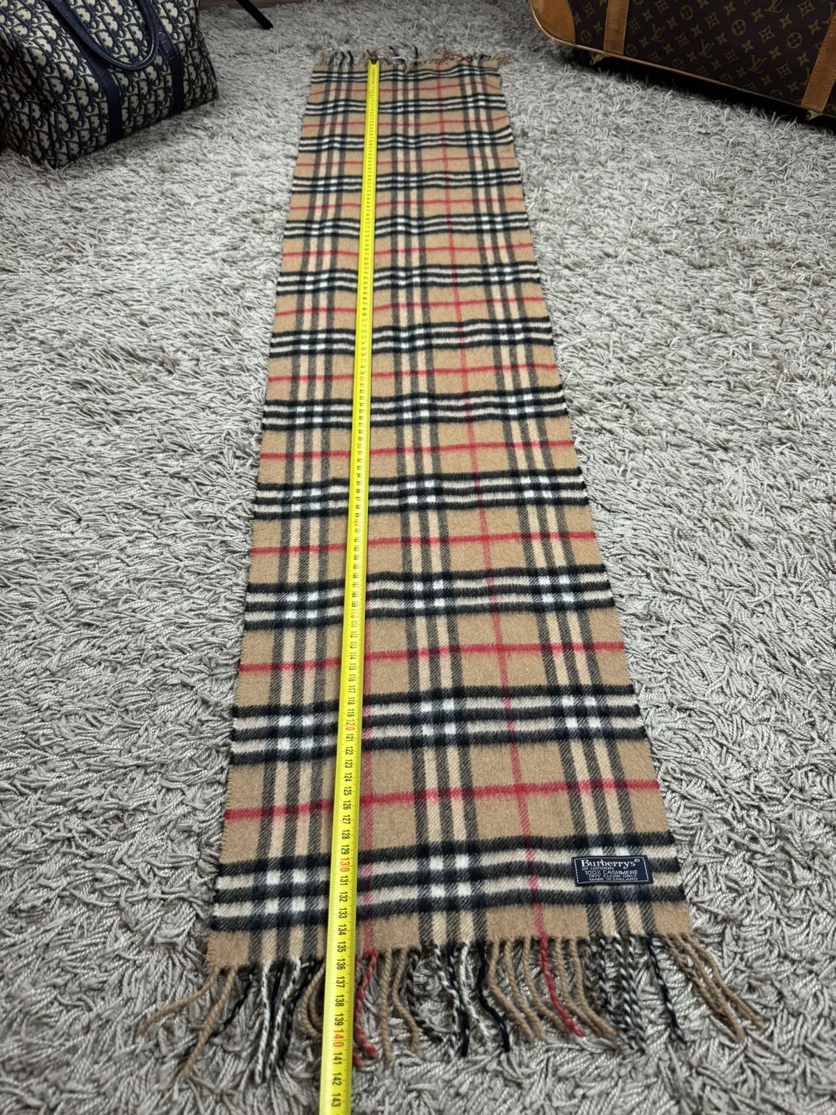 Burberry Vintage cashmere scarf Burberry’s 90s original luxury item Size ONE SIZE - 4 Thumbnail