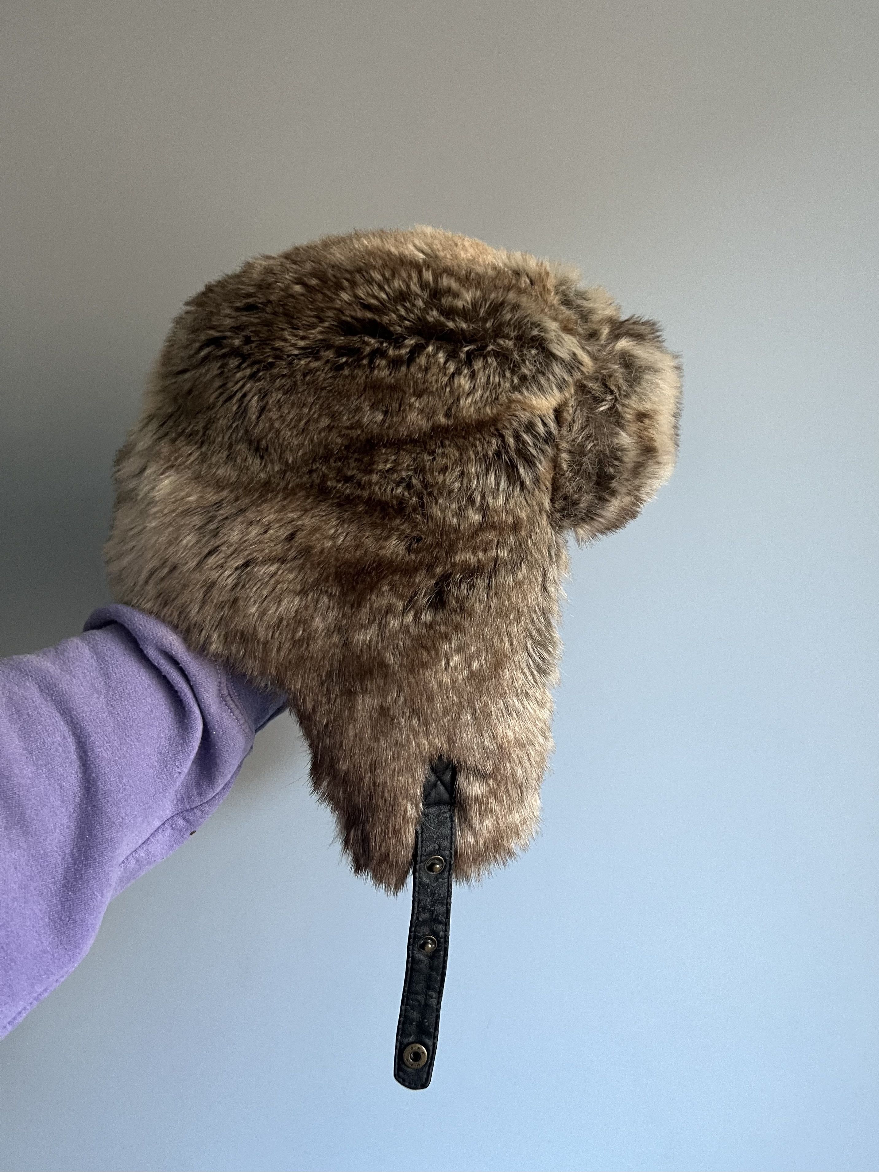 Japanese Brand Alt Ushanka Fuzzy Trapper Fur Winter Hat Size ONE SIZE - 4 Thumbnail