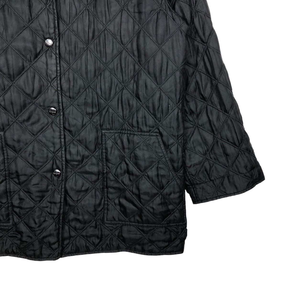 Vintage 📌Vintage Silk Jacket Button Quilted Salvatore Ferragamo Size US M / EU 48-50 / 2 - 6 Thumbnail