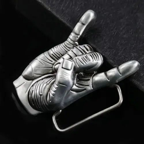 Japanese Brand × Vintage Rocker Satan Hand Gesture Belt Buckles ( no belt ) Size ONE SIZE - 3 Thumbnail