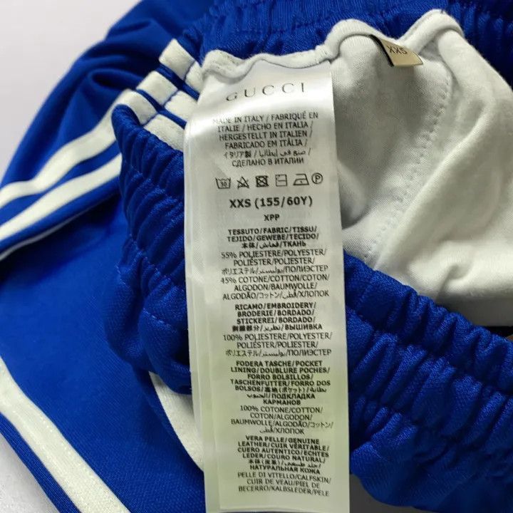Gucci Gucci x Adidas Originals Blue Knit Pants-2507 Size 22" - 4 Thumbnail